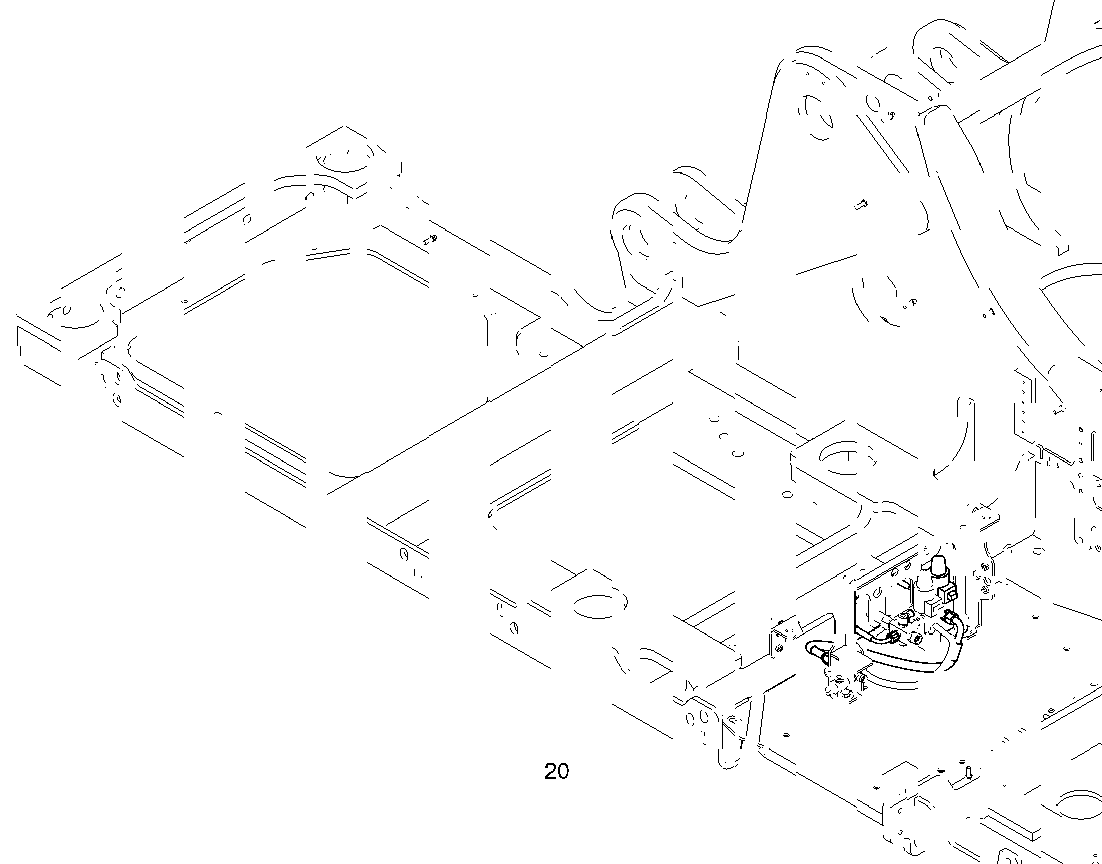 МОНТАЖНЫЕ ЧАСТИ ШАССИ R936 12425795 LIEBHERR