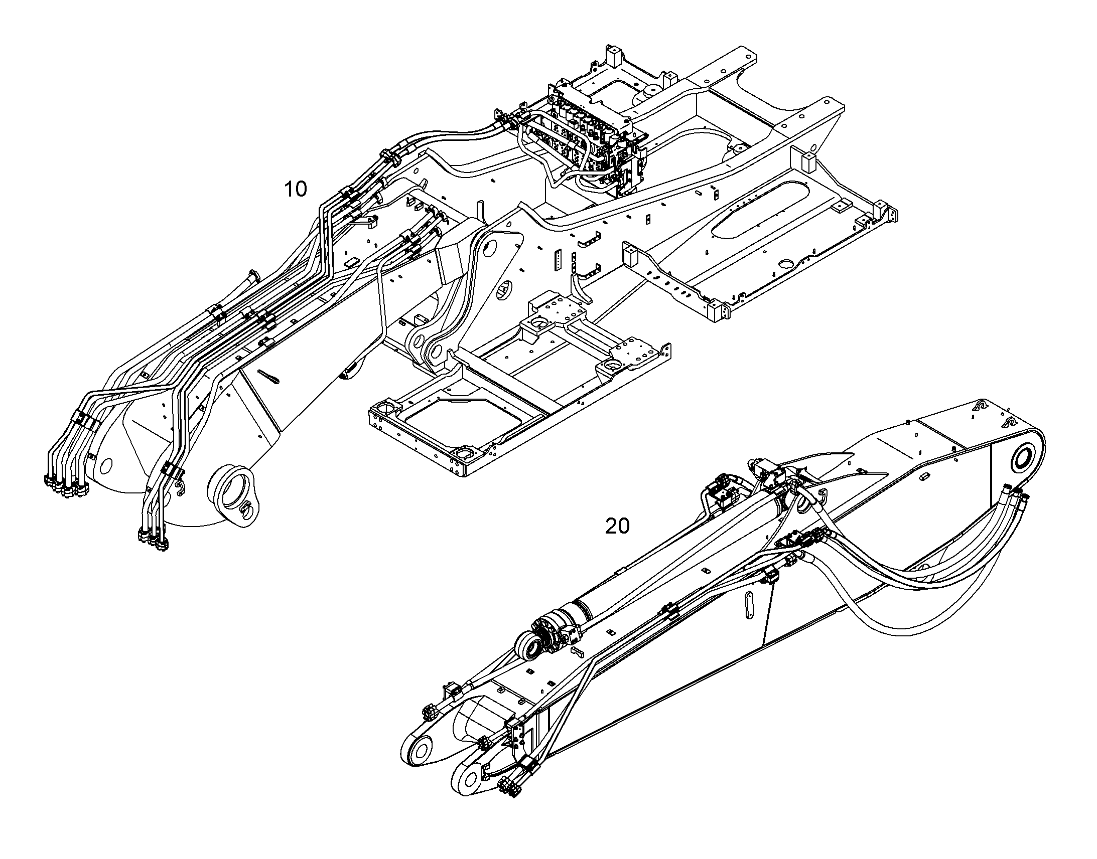 ПРОВОДКА МОНТАЖ AHS 12430162 LIEBHERR