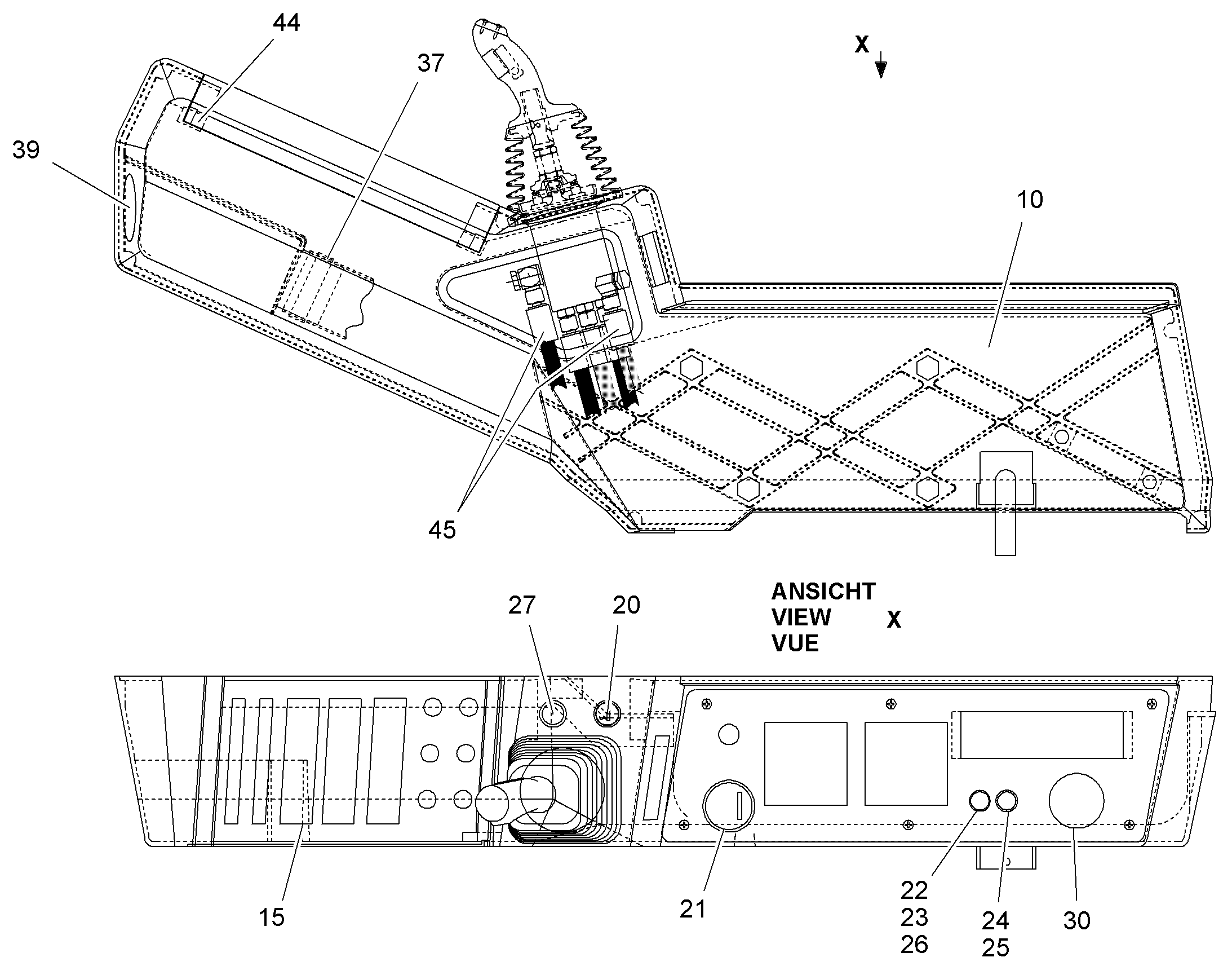 РЕКОНСТР.ПОДЛОКОТНИКА ПРАВ. 11447302 LIEBHERR