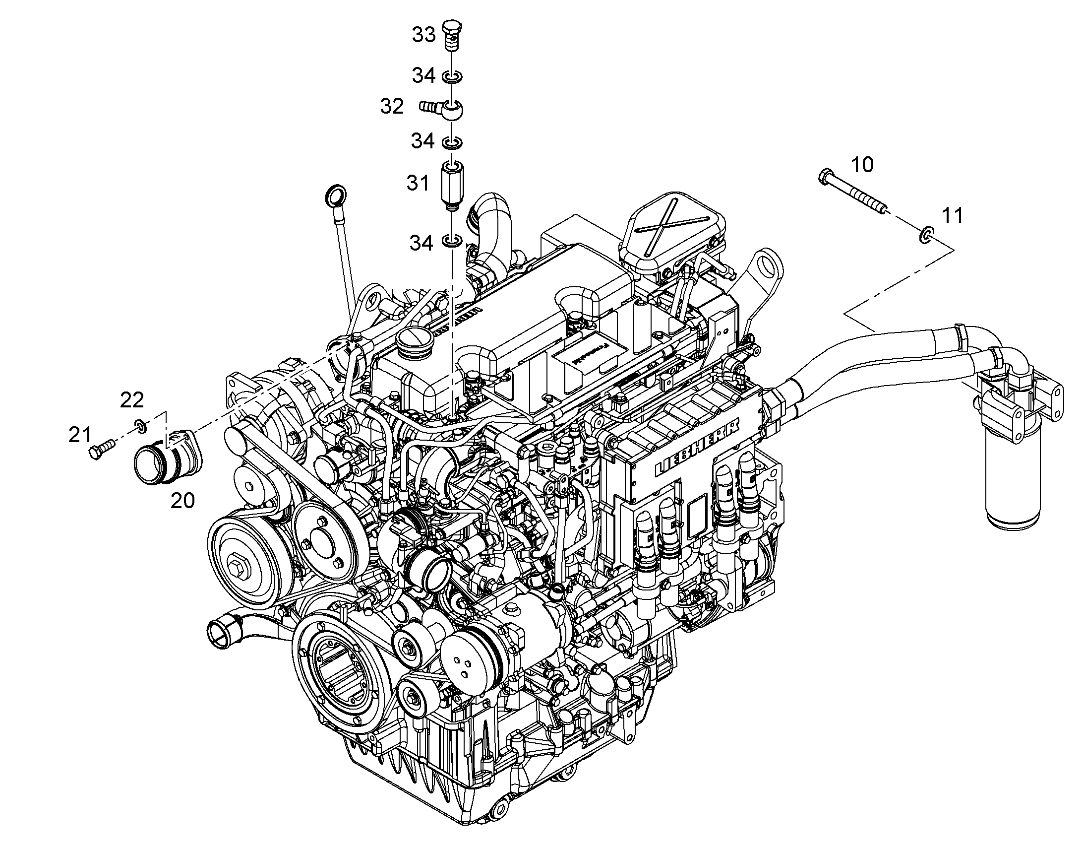 ВОЗДУХОВОД 11367998 LIEBHERR