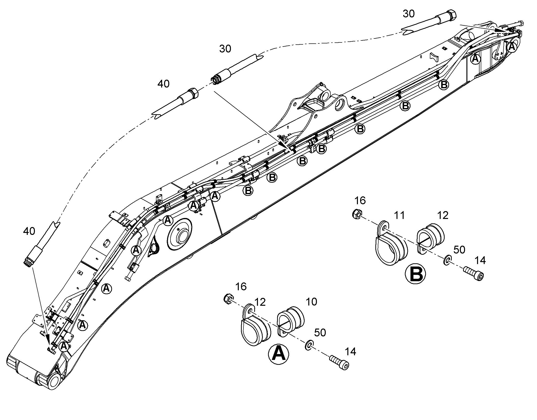 ШЛАНГ 16X3700 11642718 LIEBHERR