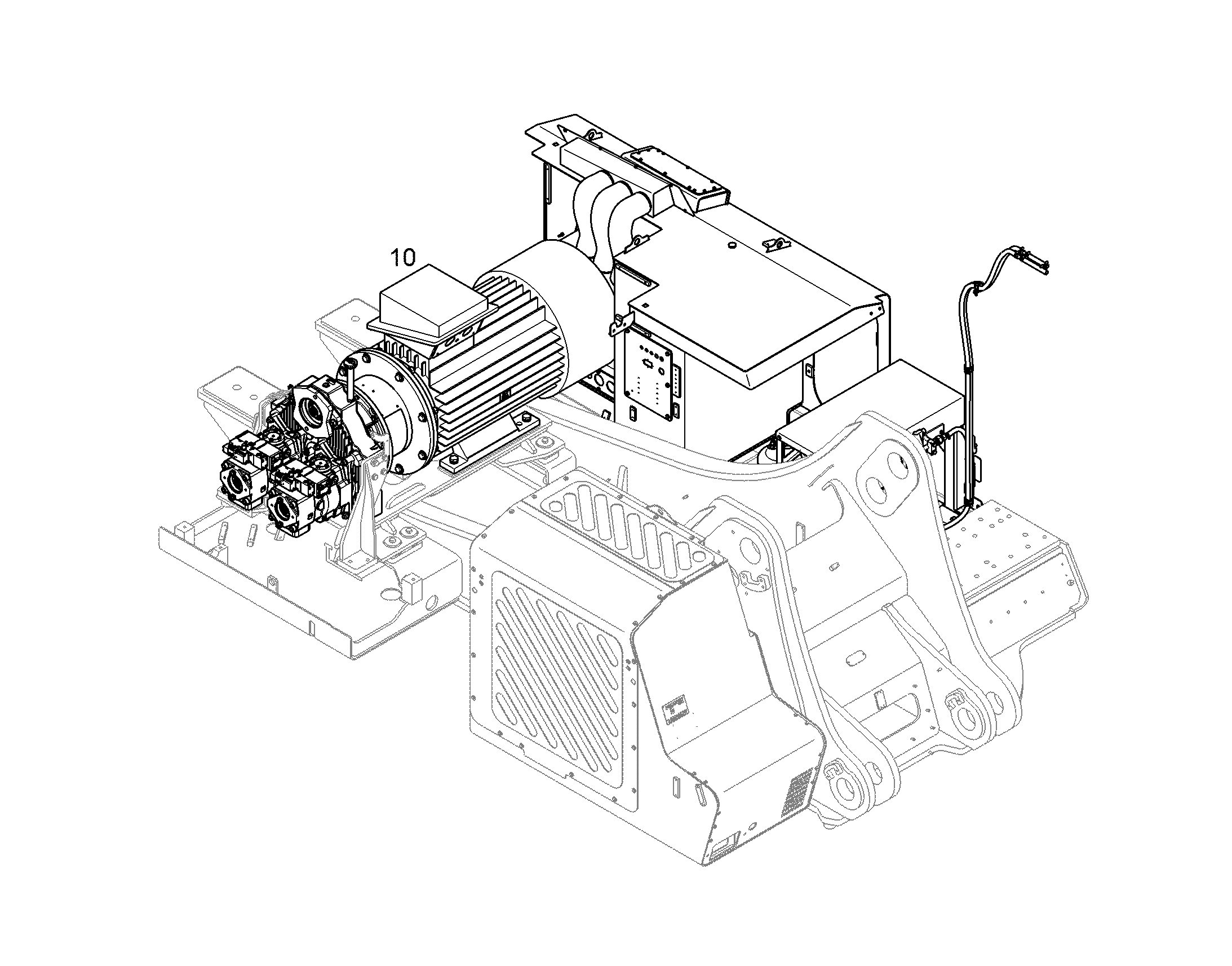 МОНТ.КОМПЛ.ВЫКЛ.МАСЛ.ГИДРОПР. 660V 50HZ 250KW 11734128 LIEBHERR