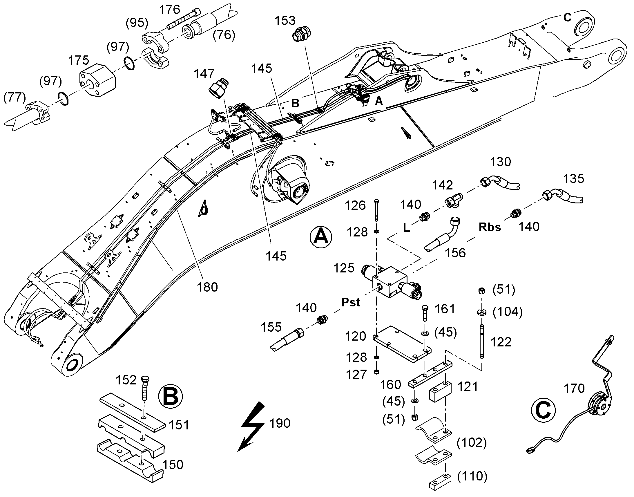 УСТР.ПРЕДУП.О ПЕРЕГРУЗКЕ R976 12565033 LIEBHERR