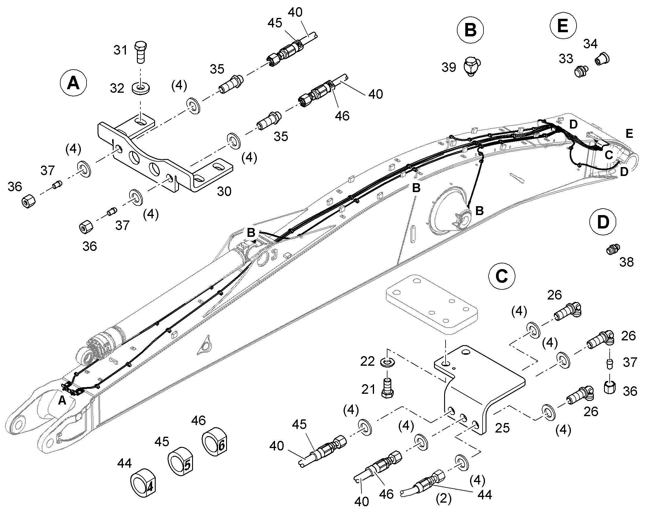 ВЫПАДАЮЩИЕ ЧАСТИ 12906826 LIEBHERR