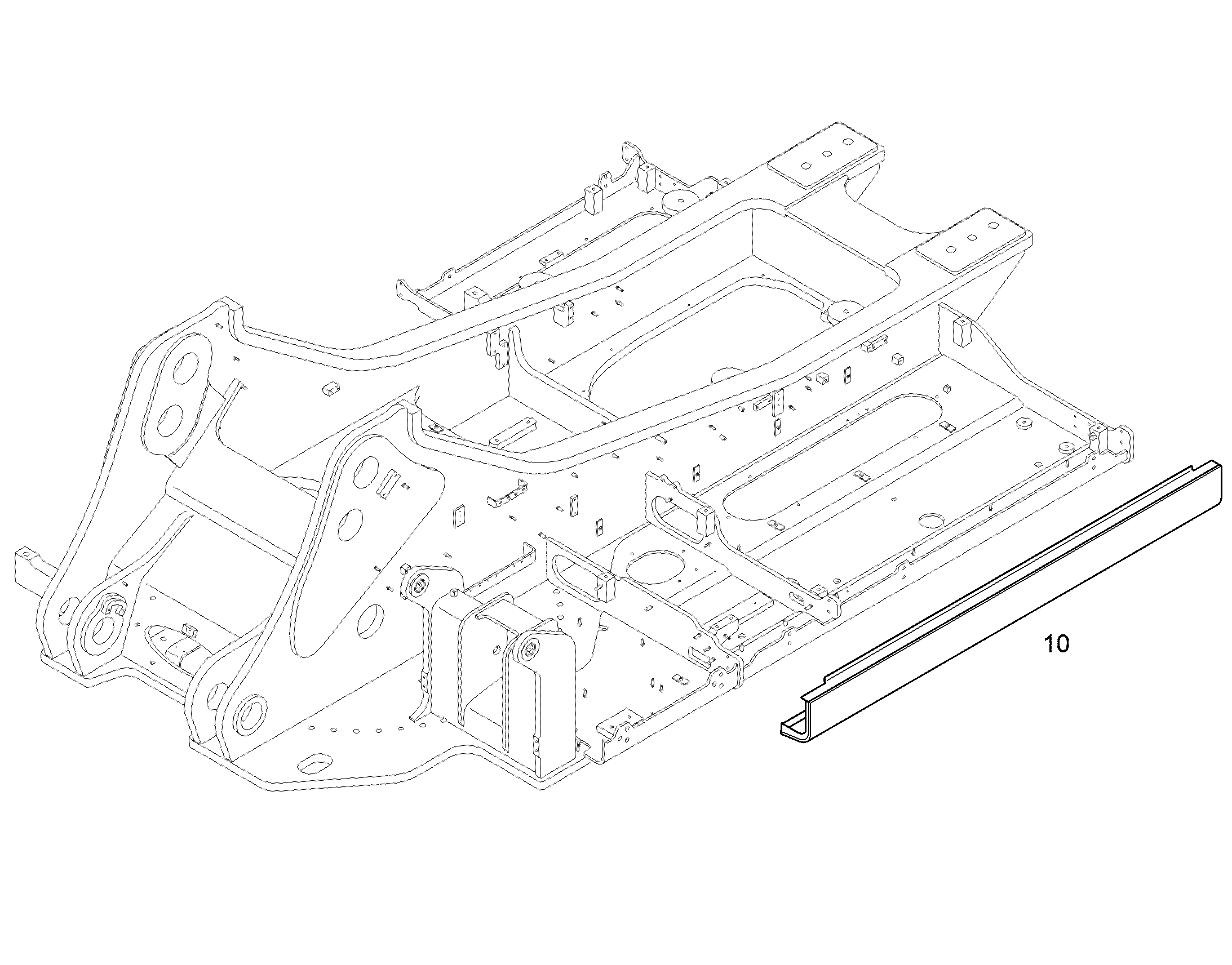 ОБШИВКА ПОВОРОТНОЙ ПЛАТФОРМЫ 11739882 LIEBHERR