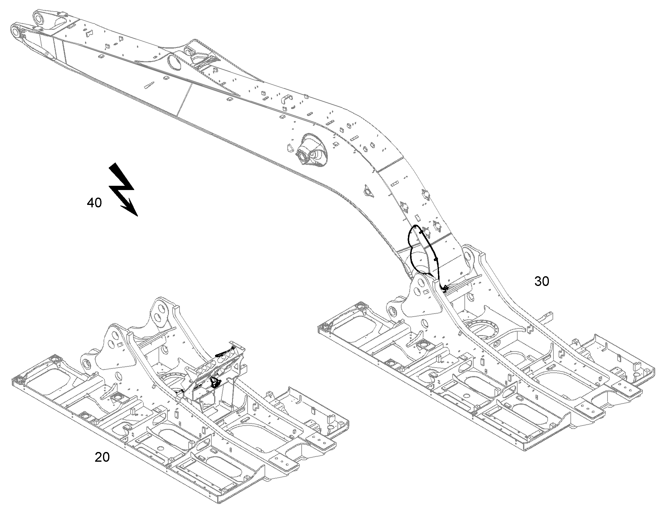 МОНТАЖНЫЕ ЧАСТИ ШАССИ 11461758 LIEBHERR