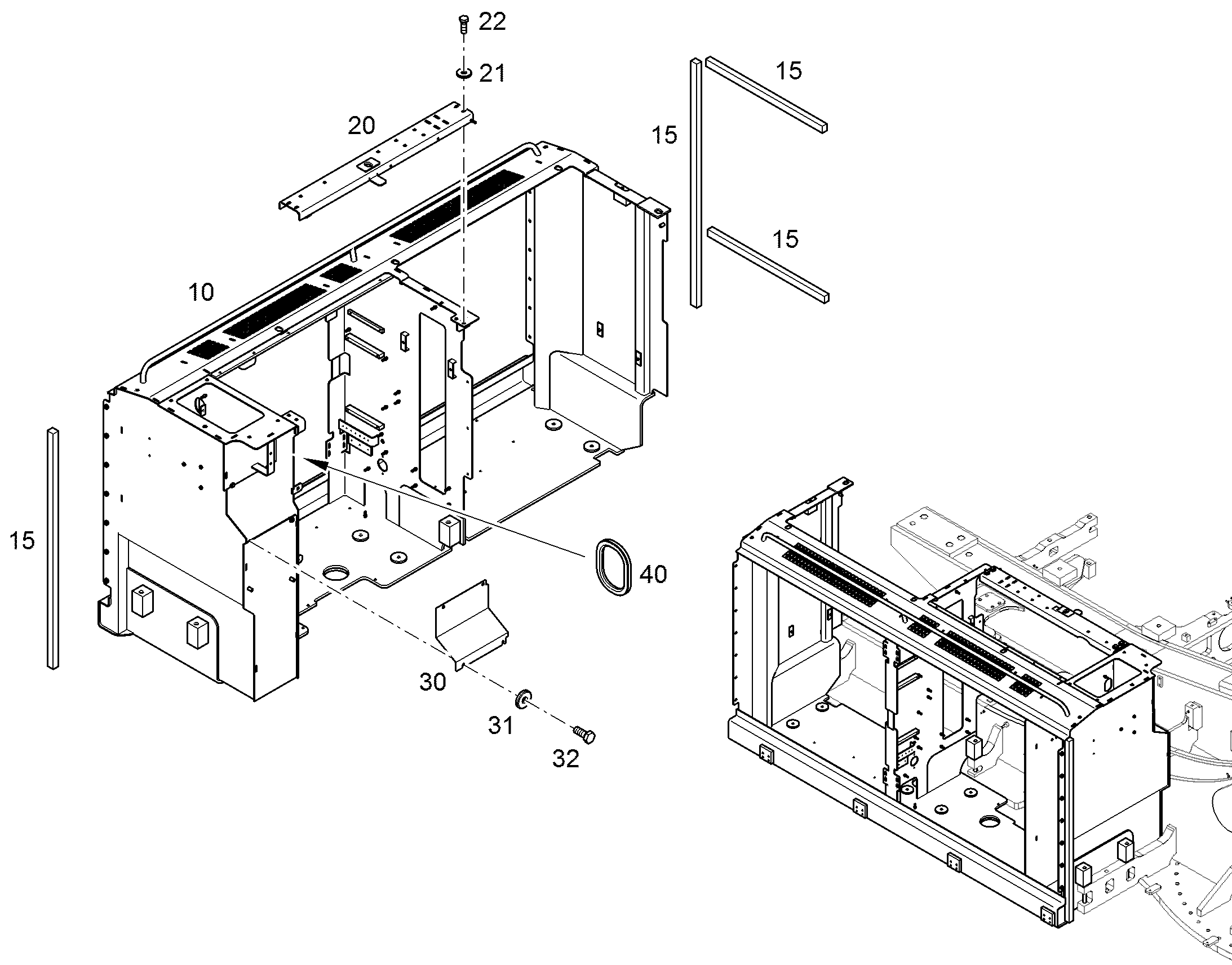 КОРПУС РАДИАТОРА 11388661 LIEBHERR