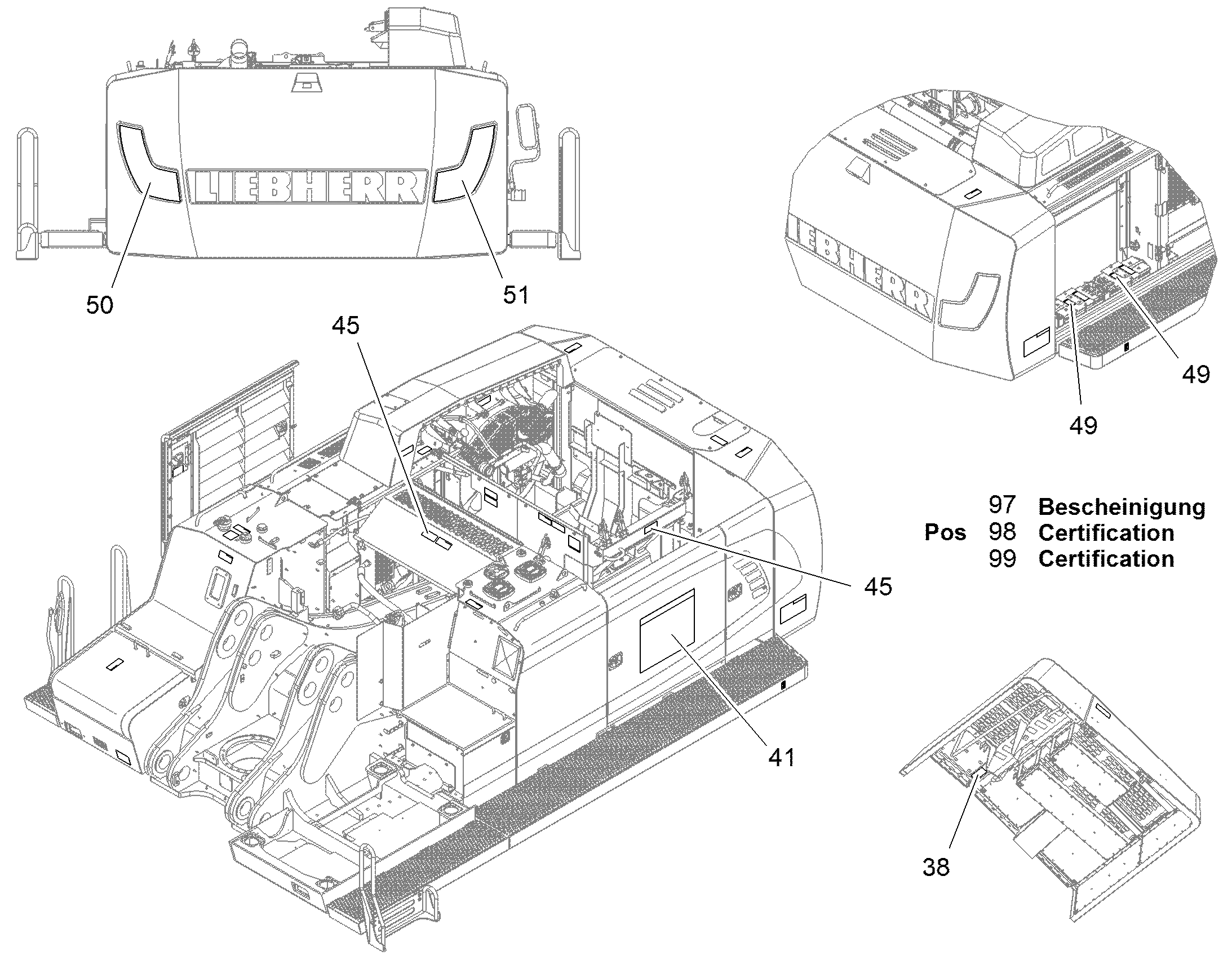 СВЕТОВОЗВРАЩАТЕЛЬ 11455723 LIEBHERR