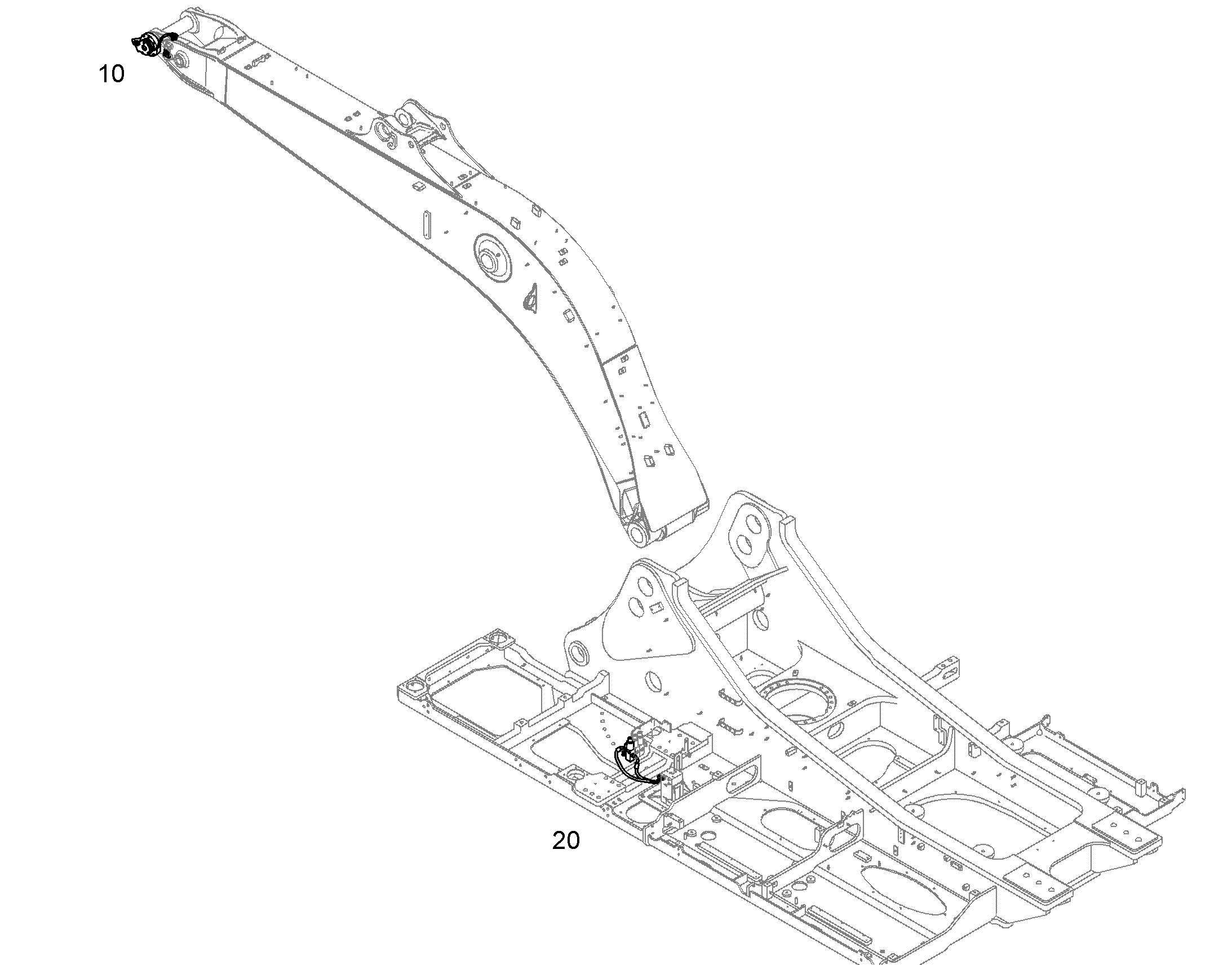 МОНТАЖНЫЕ ЧАСТИ ШАССИ 12405026 LIEBHERR
