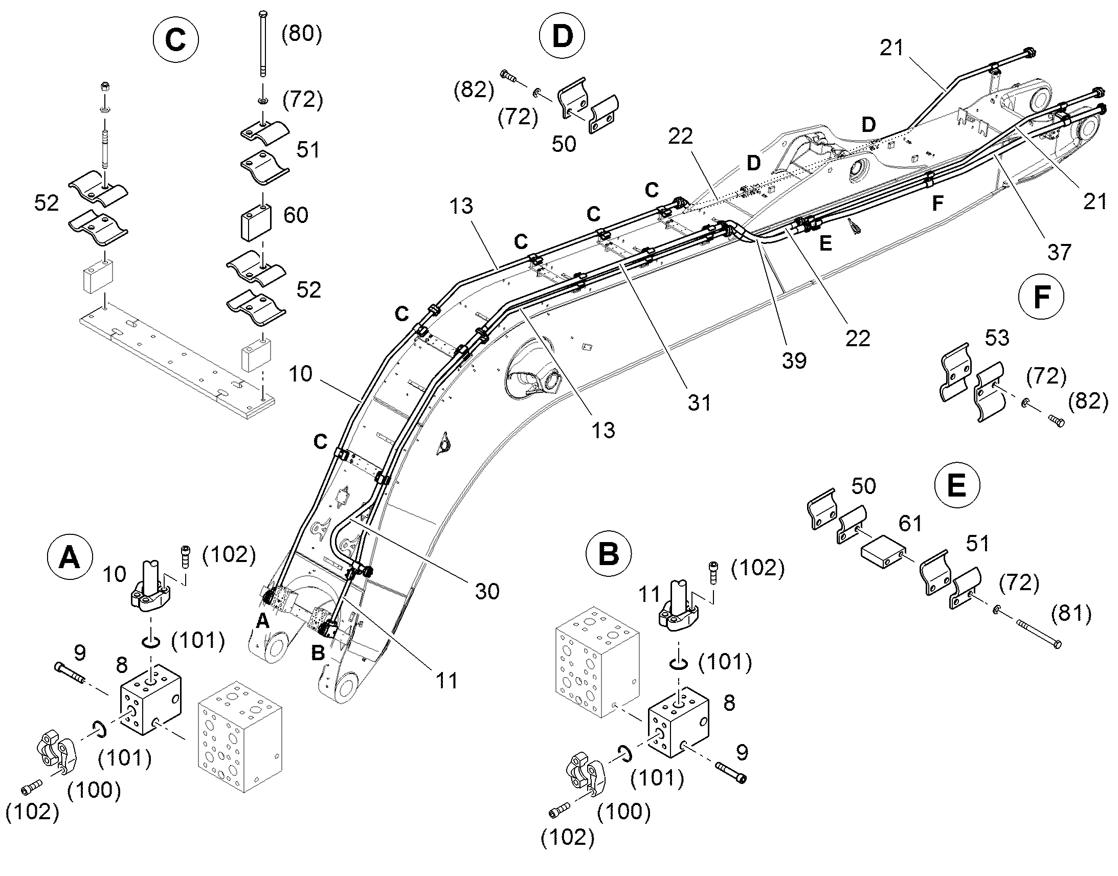 ШЛАНГ ОБРАТНОЙ ЛИНИИ 40X1090 11835928 LIEBHERR