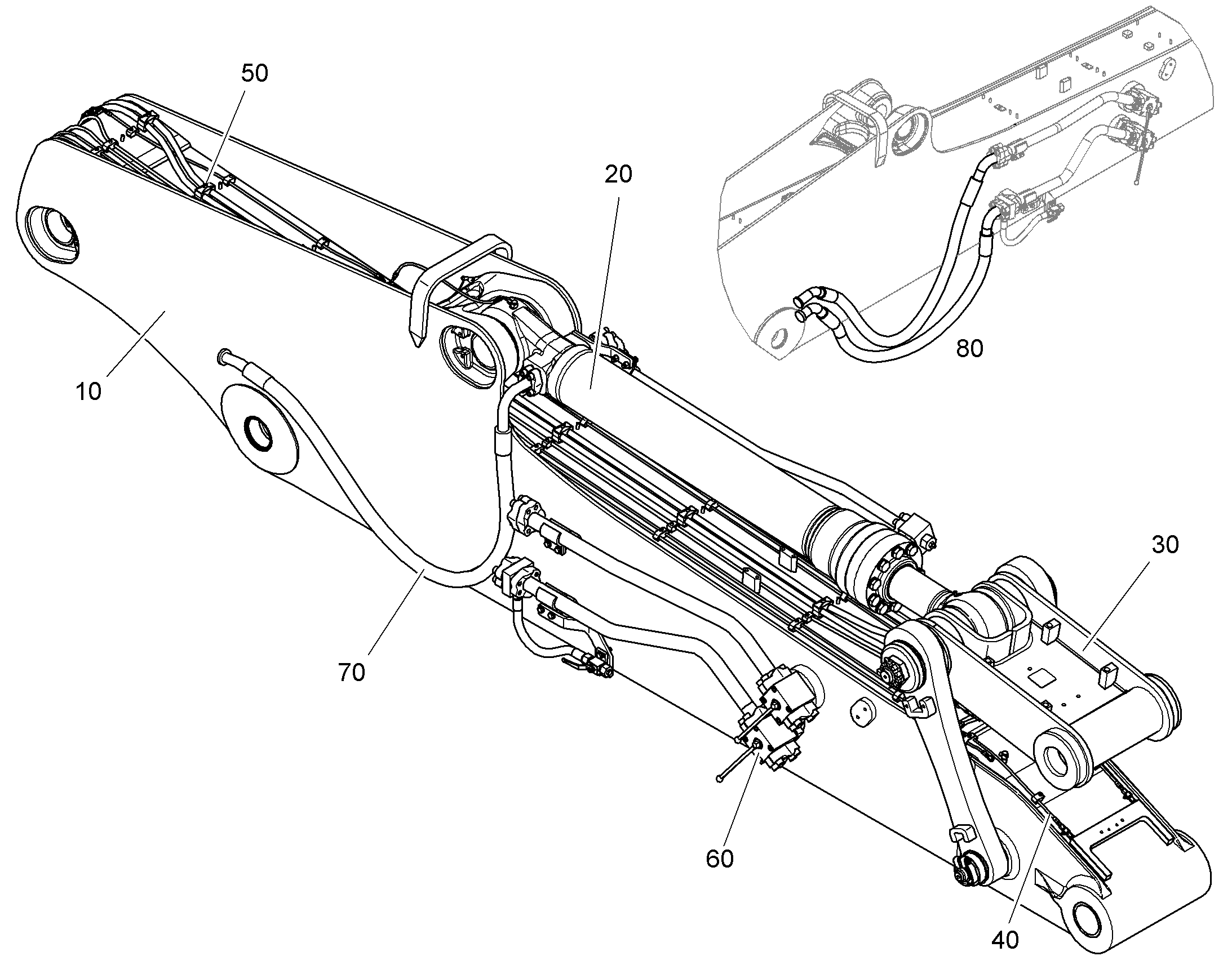 ПРОВОДКА МОНТАЖ AHS AHS 12425485 LIEBHERR