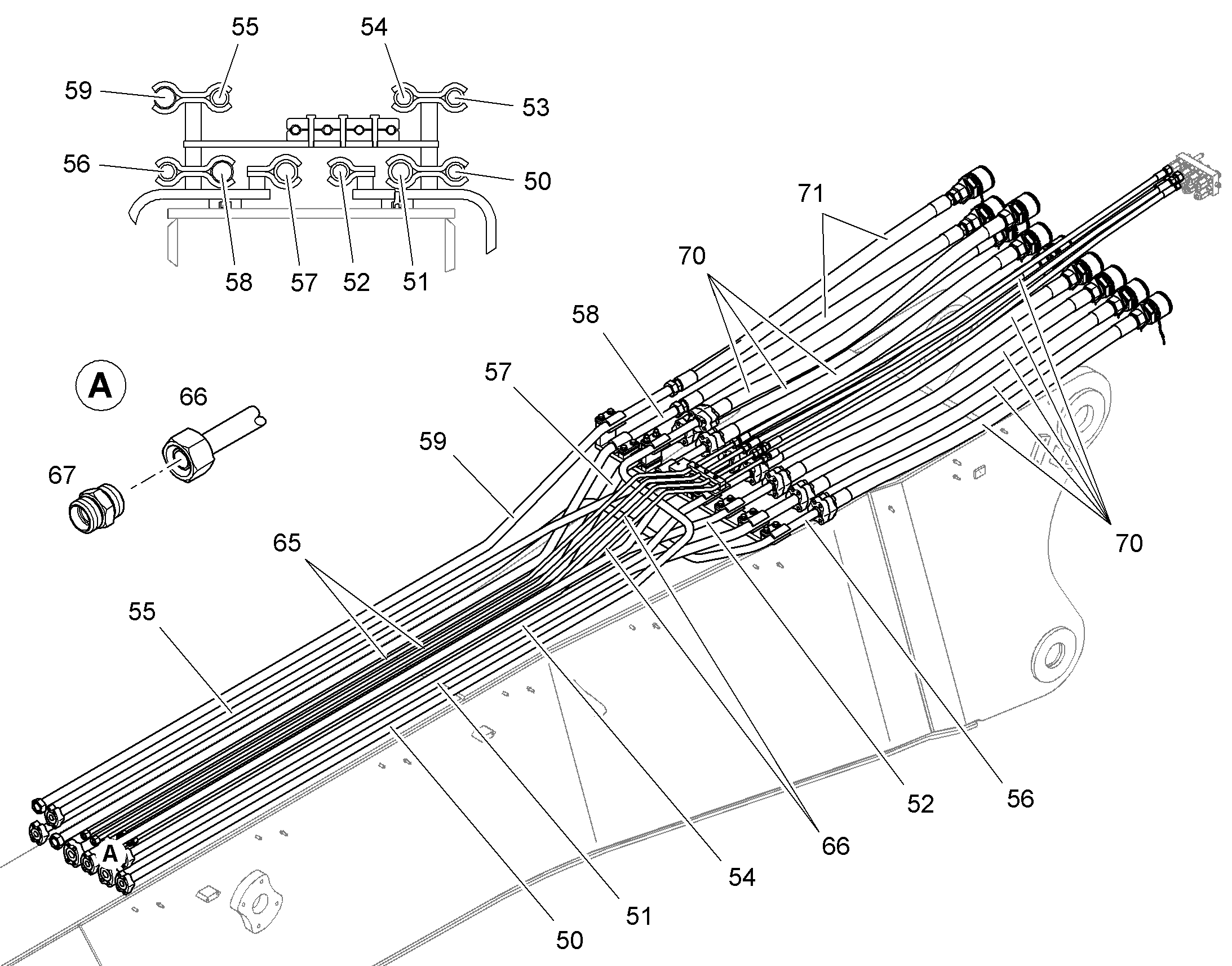 ТРУБА НАПОРНАЯ В СБОРЕ 30X4 12413775 LIEBHERR