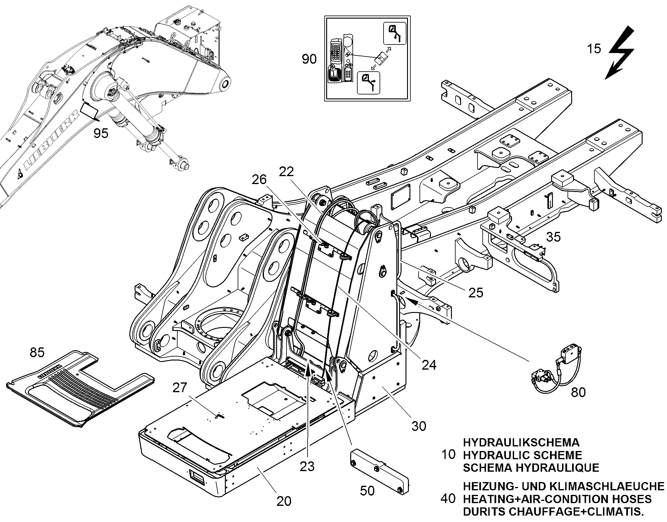 ЭЛЕКТРОУСТАНОВКА МОНОБЛОКА 12485933 LIEBHERR