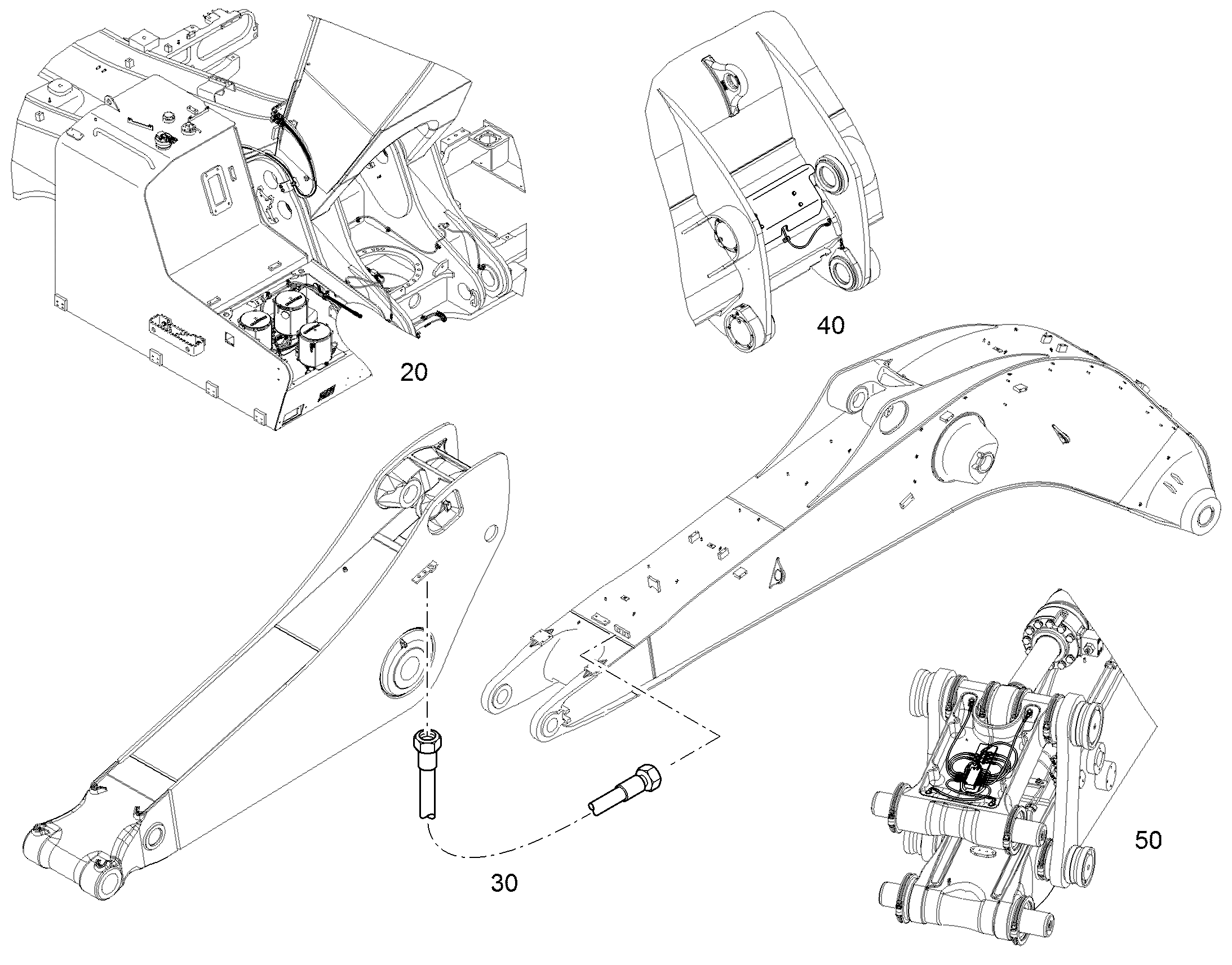 СМАЗОЧНЫЕ ЛИНИИ ДЛЯ НАКЛАДОК 12452388 LIEBHERR