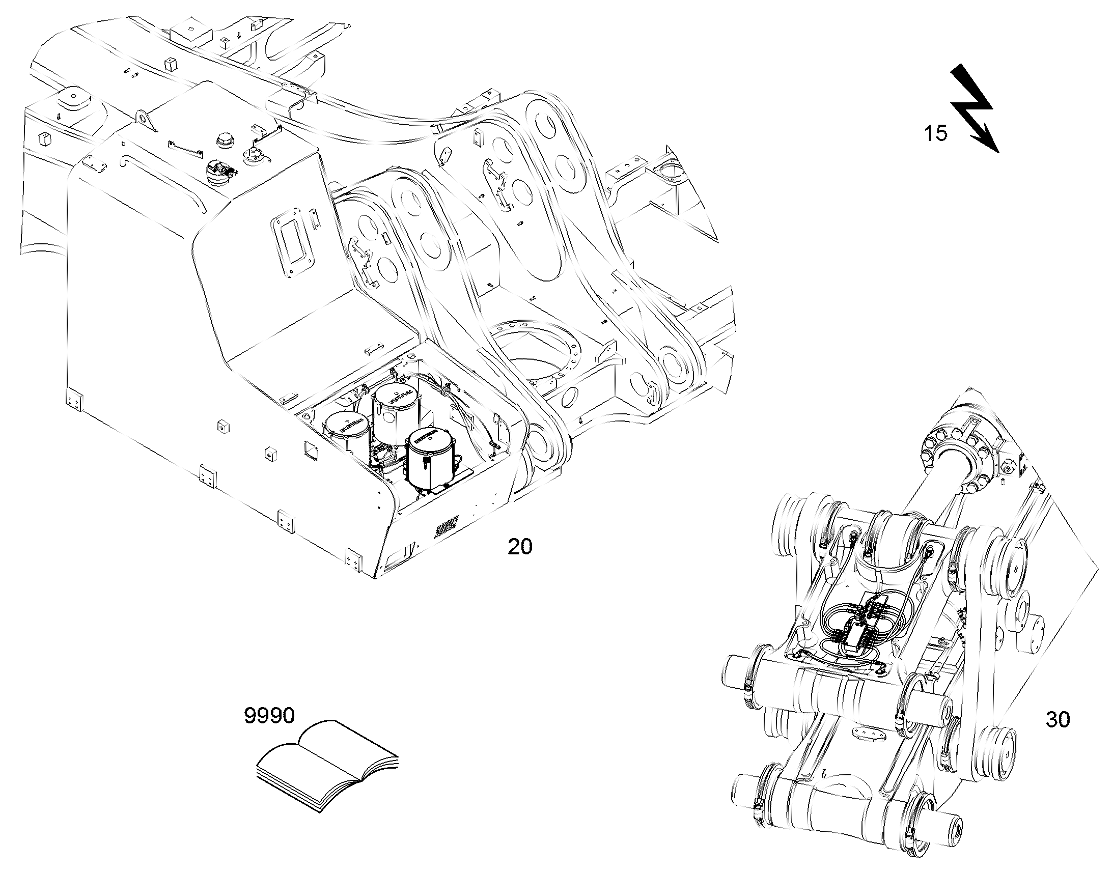 СМАЗОЧНЫЕ ЛИНИИ ДЛЯ НАКЛАДОК 12452387 LIEBHERR