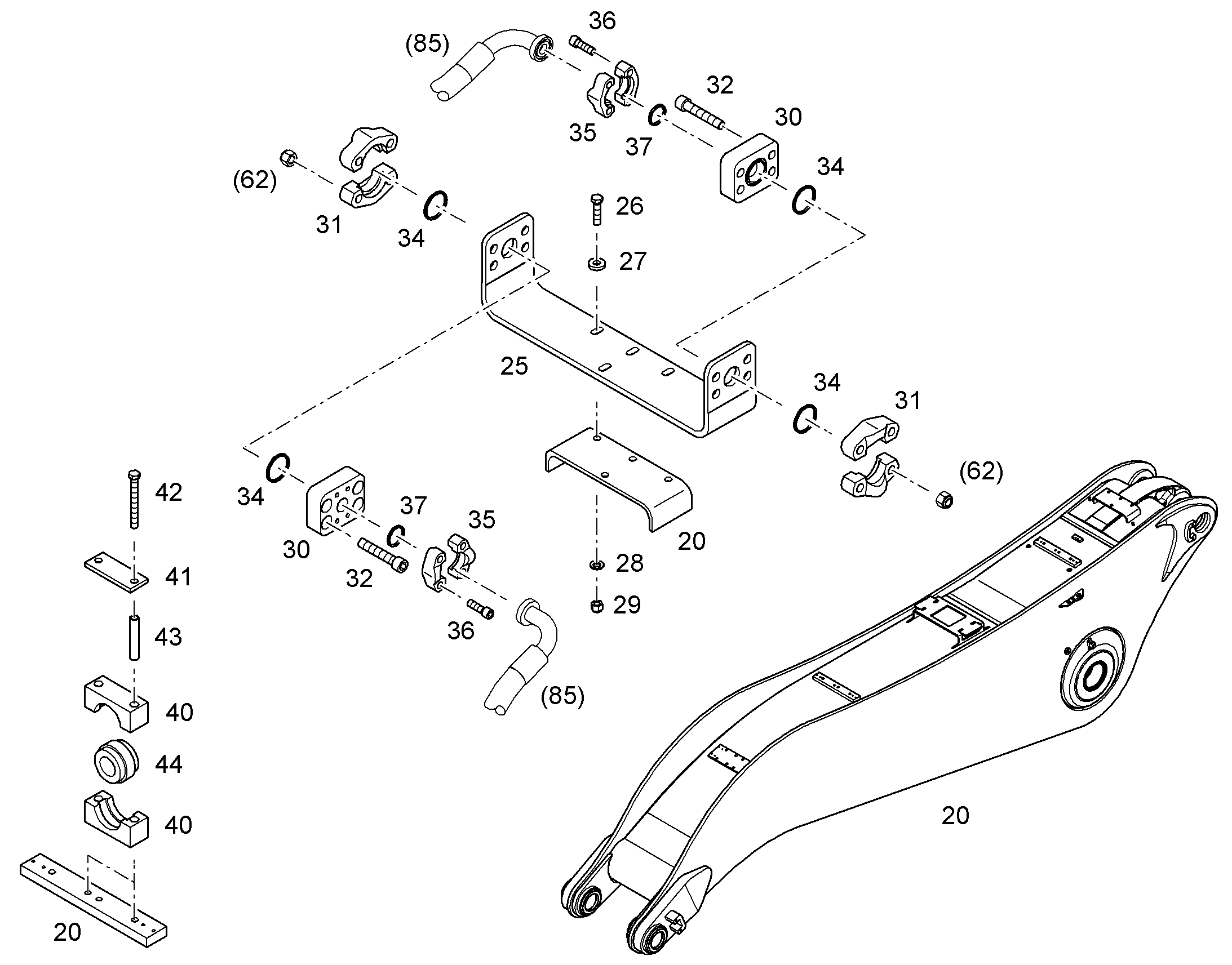 MODIFICATION GRAB STICK 12445770 LIEBHERR