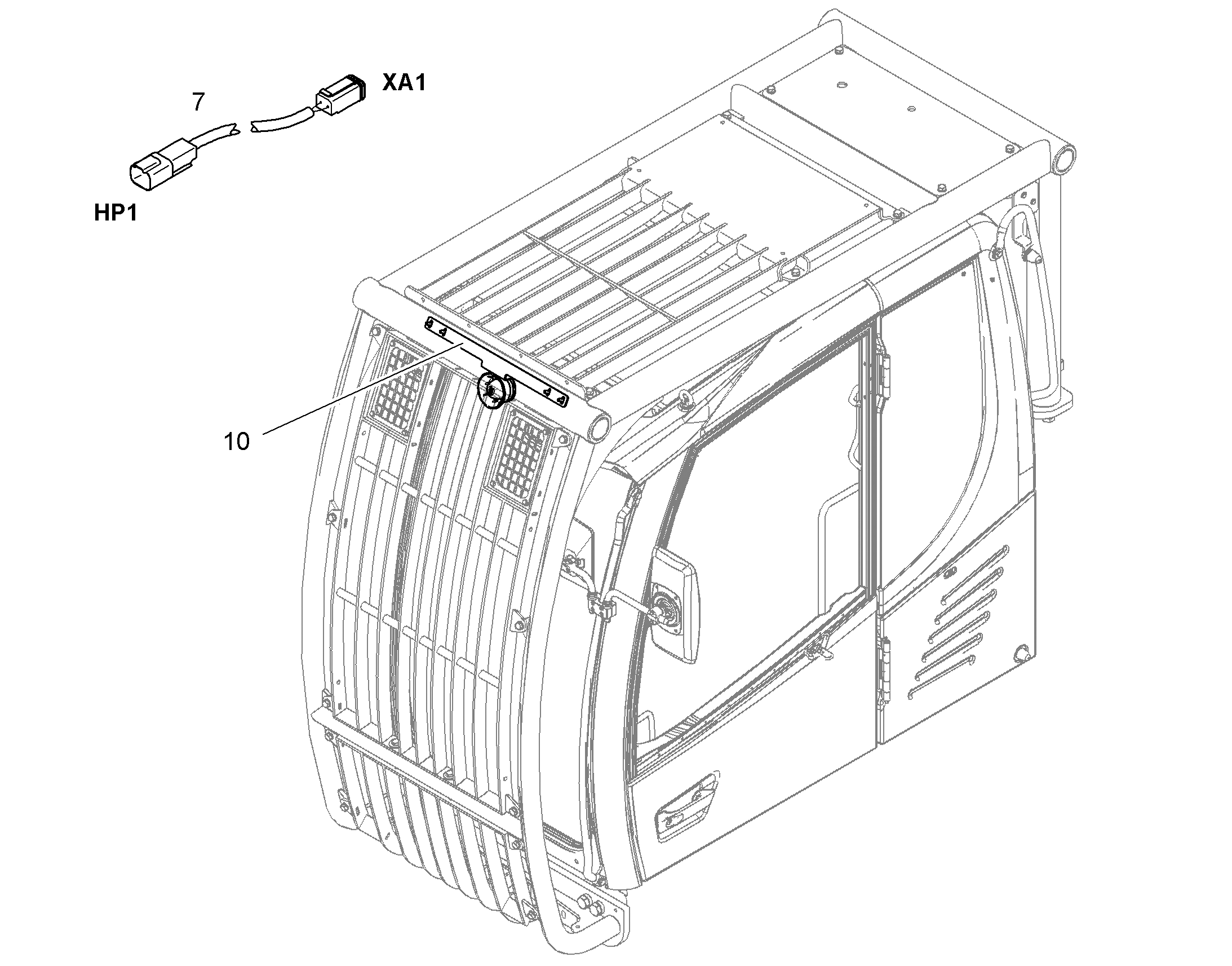 ДИНАМИК Cabine 12426374 LIEBHERR