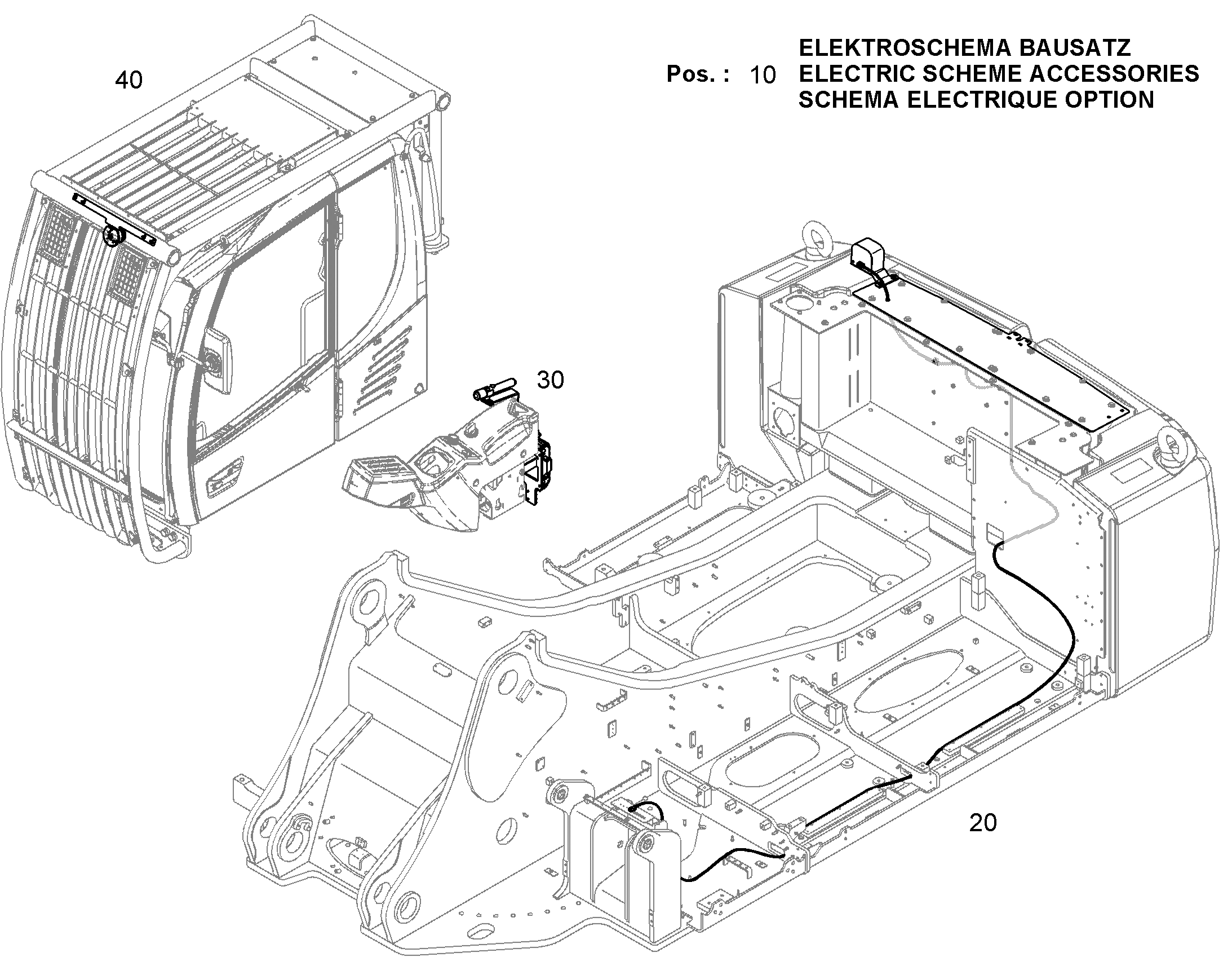 ЭЛЕКТРОСХЕМА МОНТАЖНОГО УЗЛА 12955882 LIEBHERR