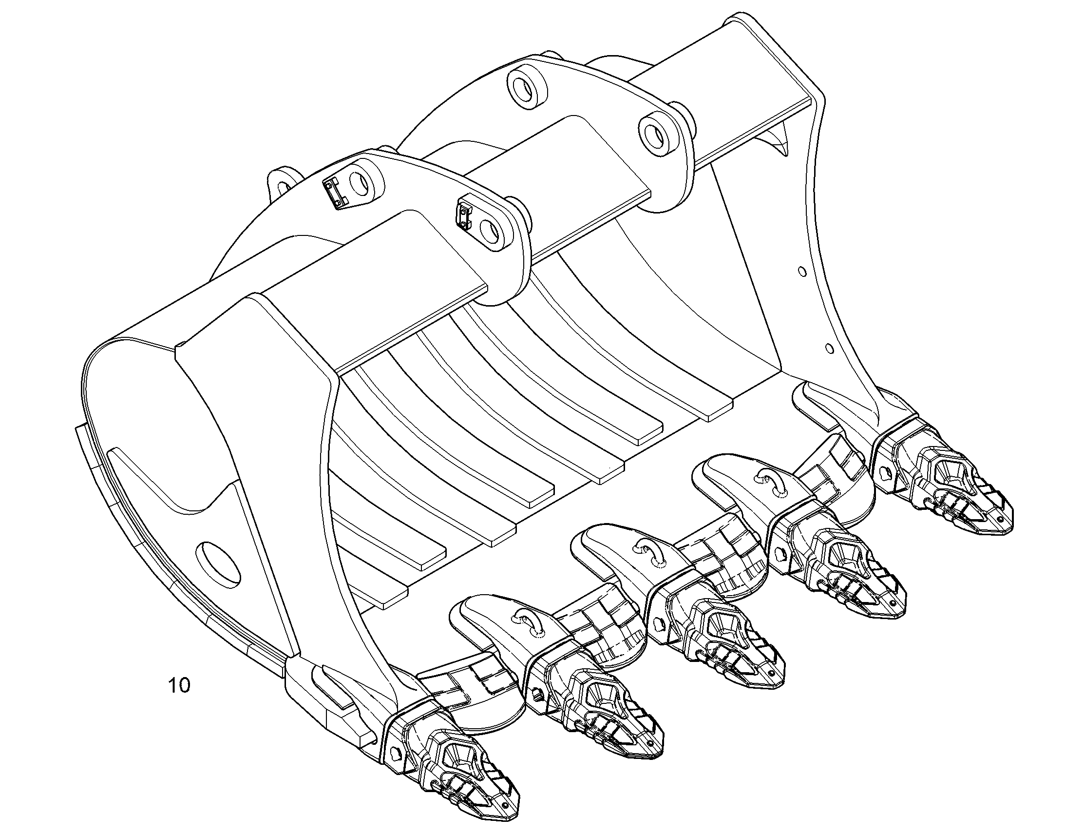 ЛОПАТА ОБРАТНАЯ HDV 2200mm 3,25m³ 12473114 LIEBHERR
