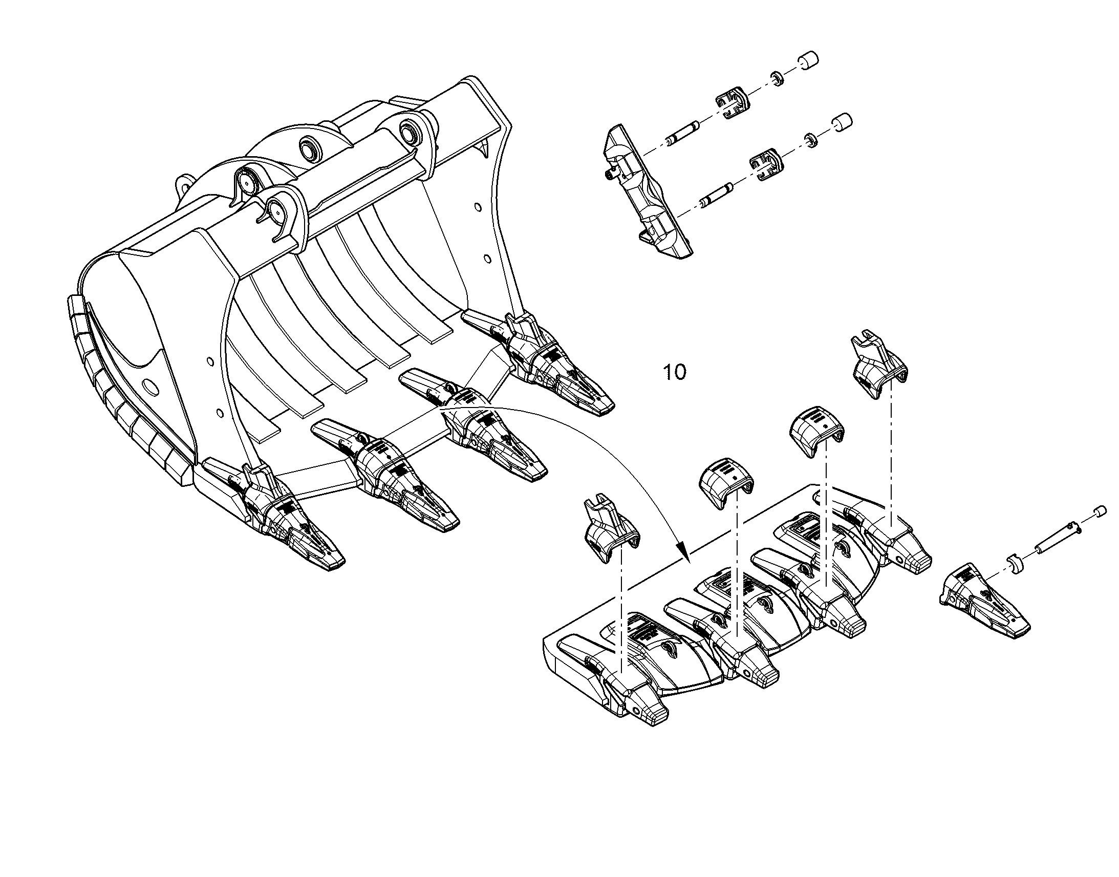 ЛОПАТА ОБРАТНАЯ HDV 11387109 LIEBHERR