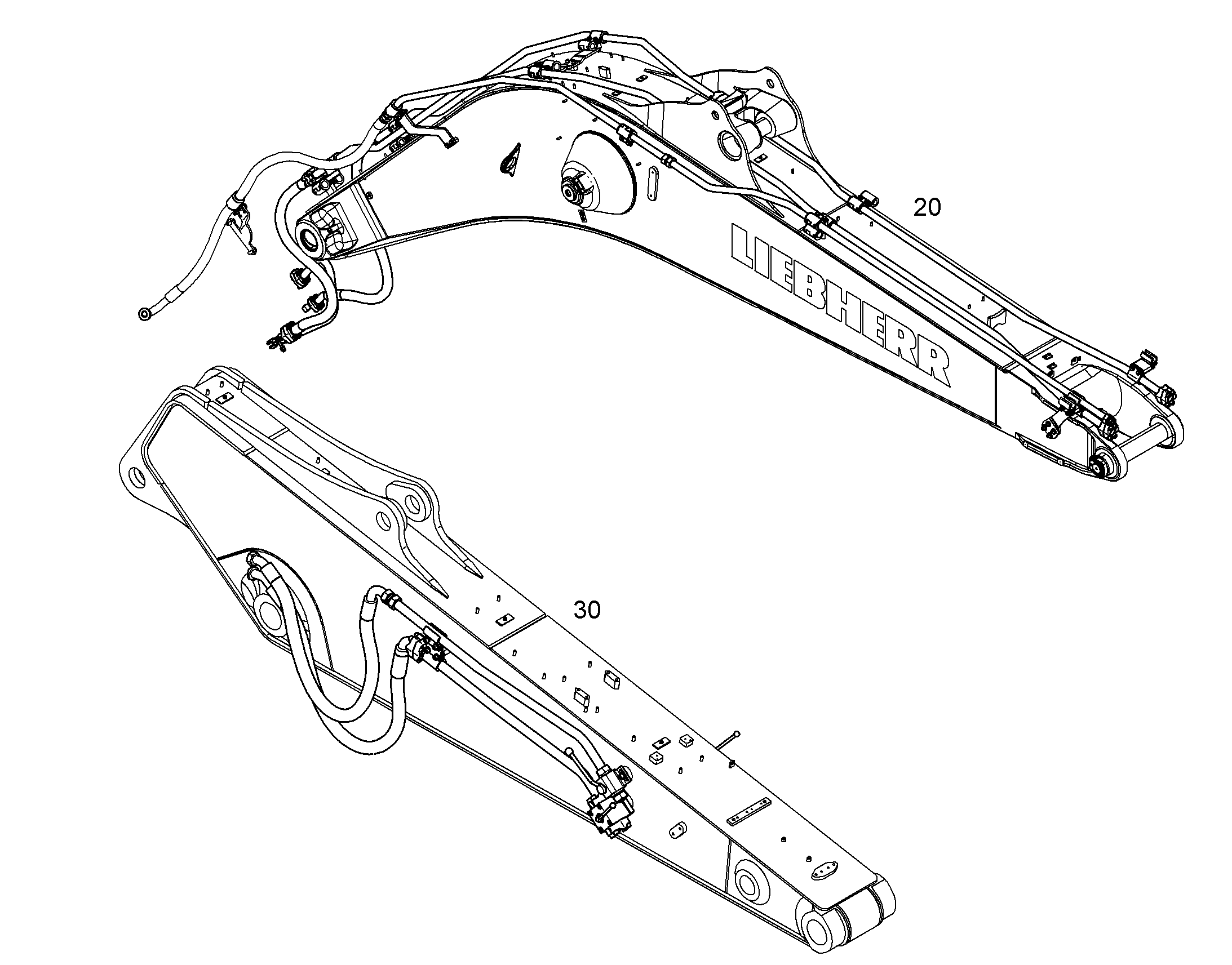 ПРОВОДКА МОНТАЖ AHS 12412894 LIEBHERR