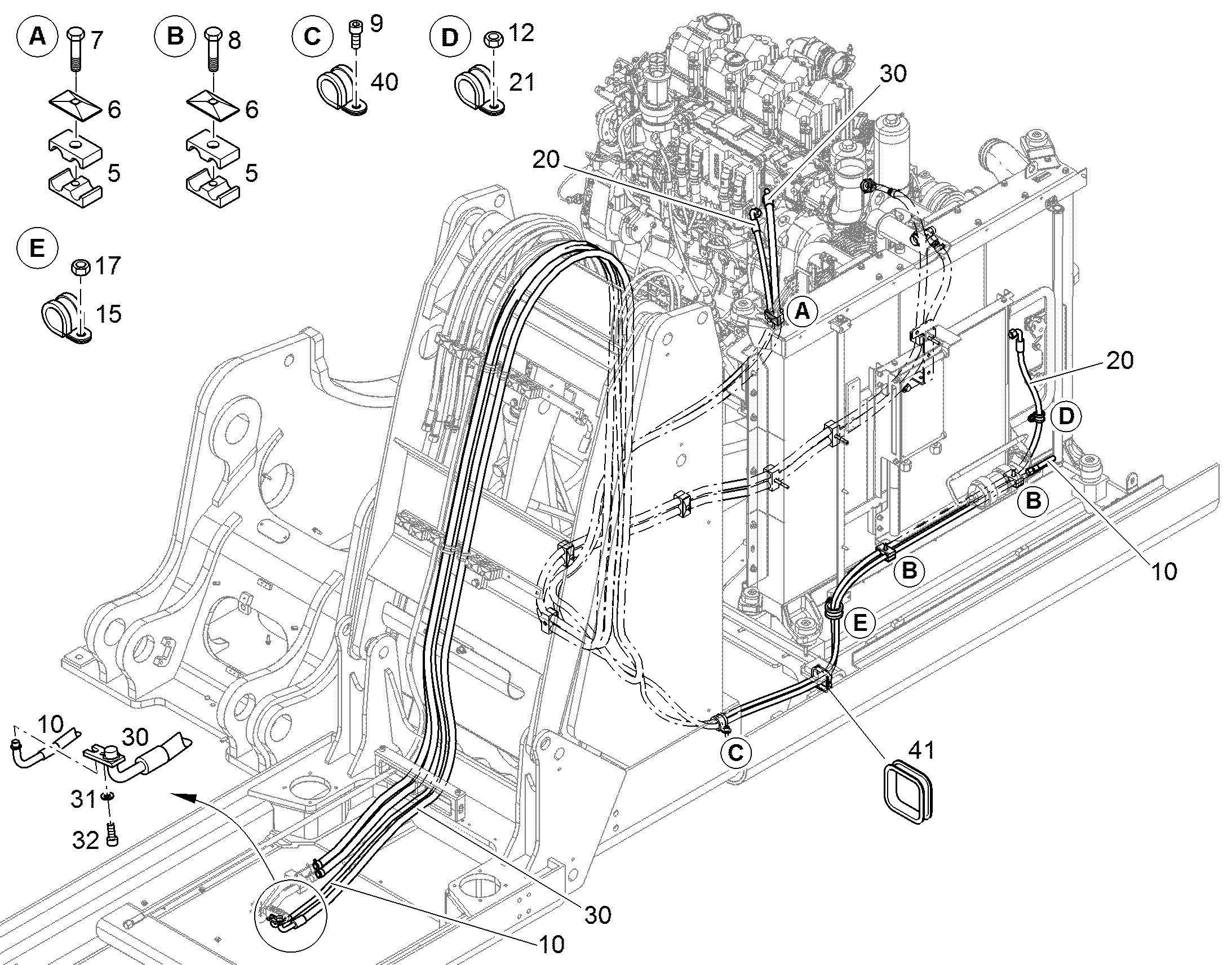 ШЕСТИГРАННАЯ ГАЙКА M10X1 12227295 LIEBHERR