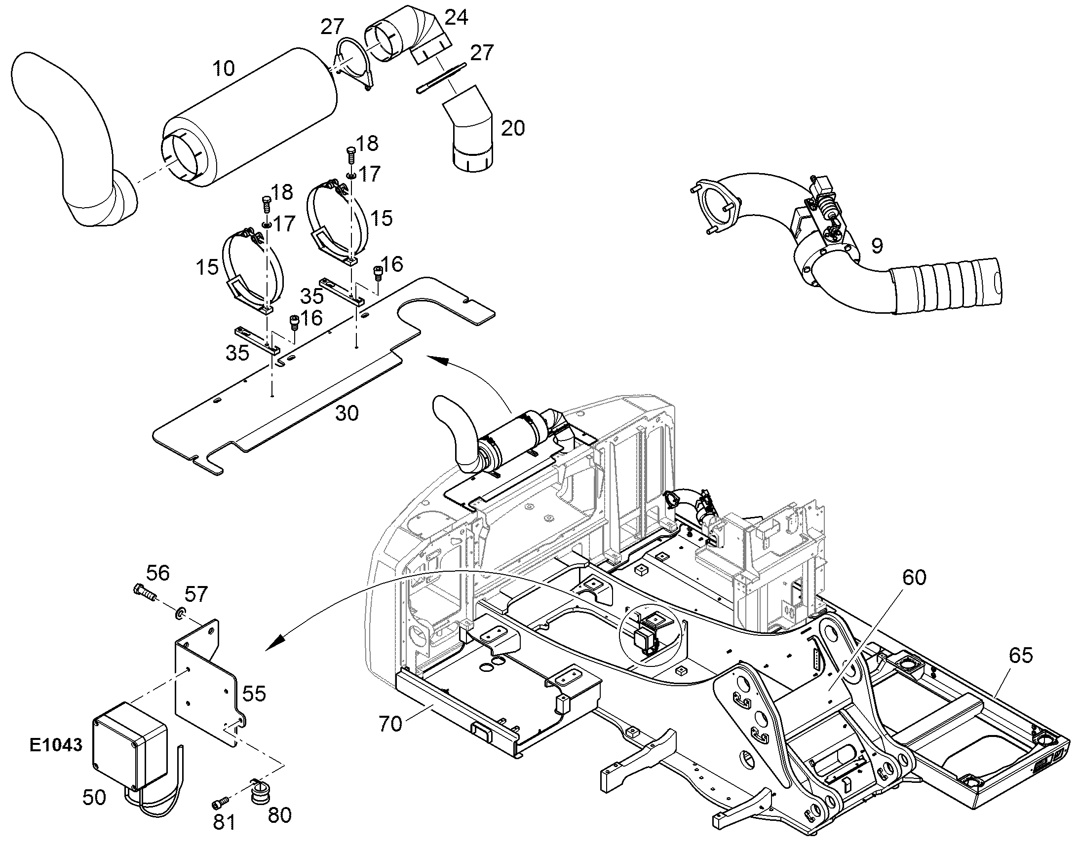 ЗАСЛОНКА ВОЗДУШНАЯ 11830265 LIEBHERR