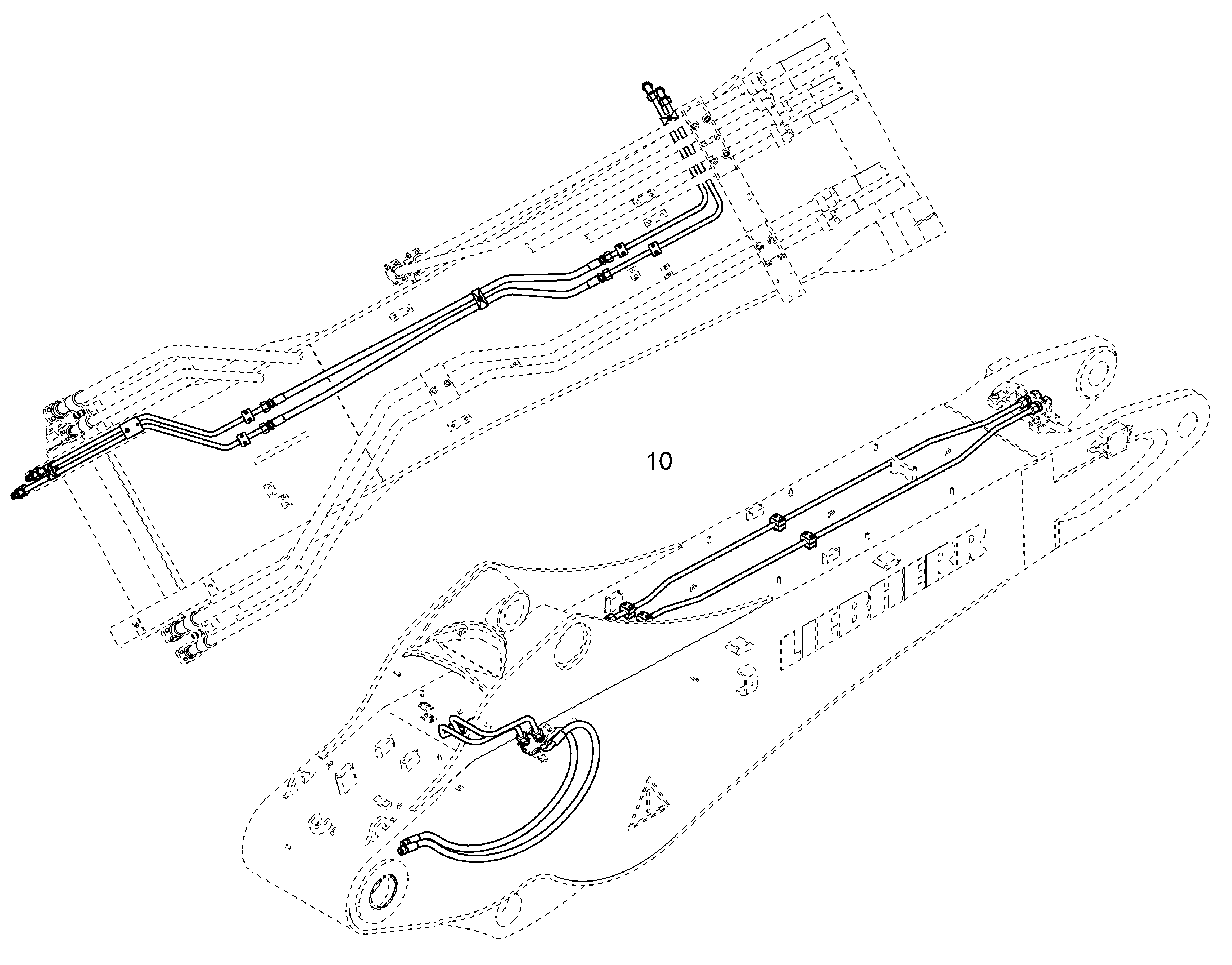 ПРОВОДКА ПРИВОД МЕХ. ПОВОРОТА 11464487 LIEBHERR