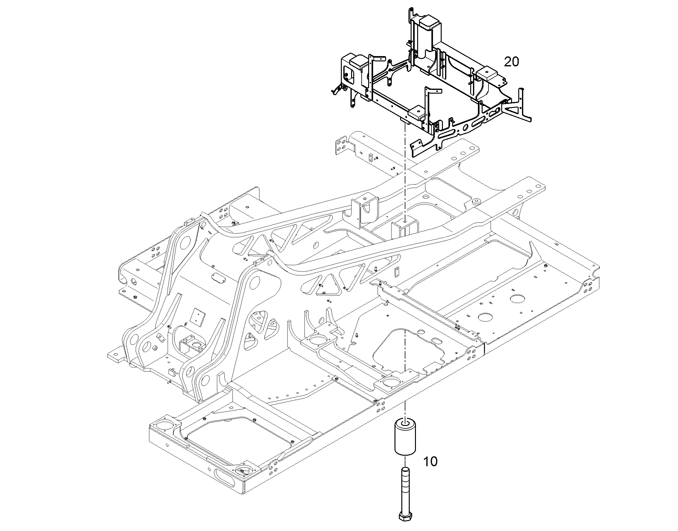 КРОНШТЕЙНОПОРЫ ДВИГАТЕЛЯ 11428643 LIEBHERR