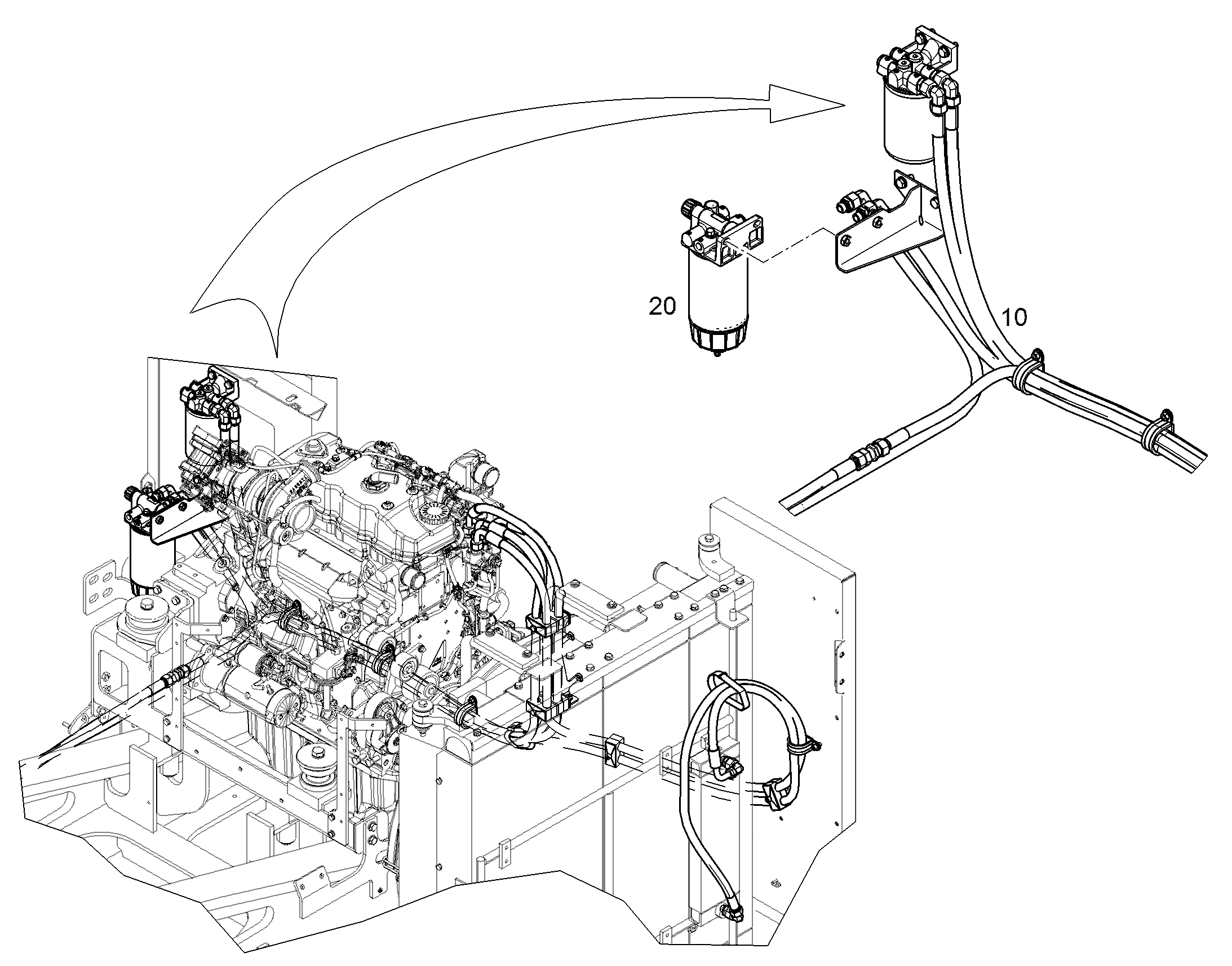 СИСТЕМA ПИТAНИЯ 12438308 LIEBHERR