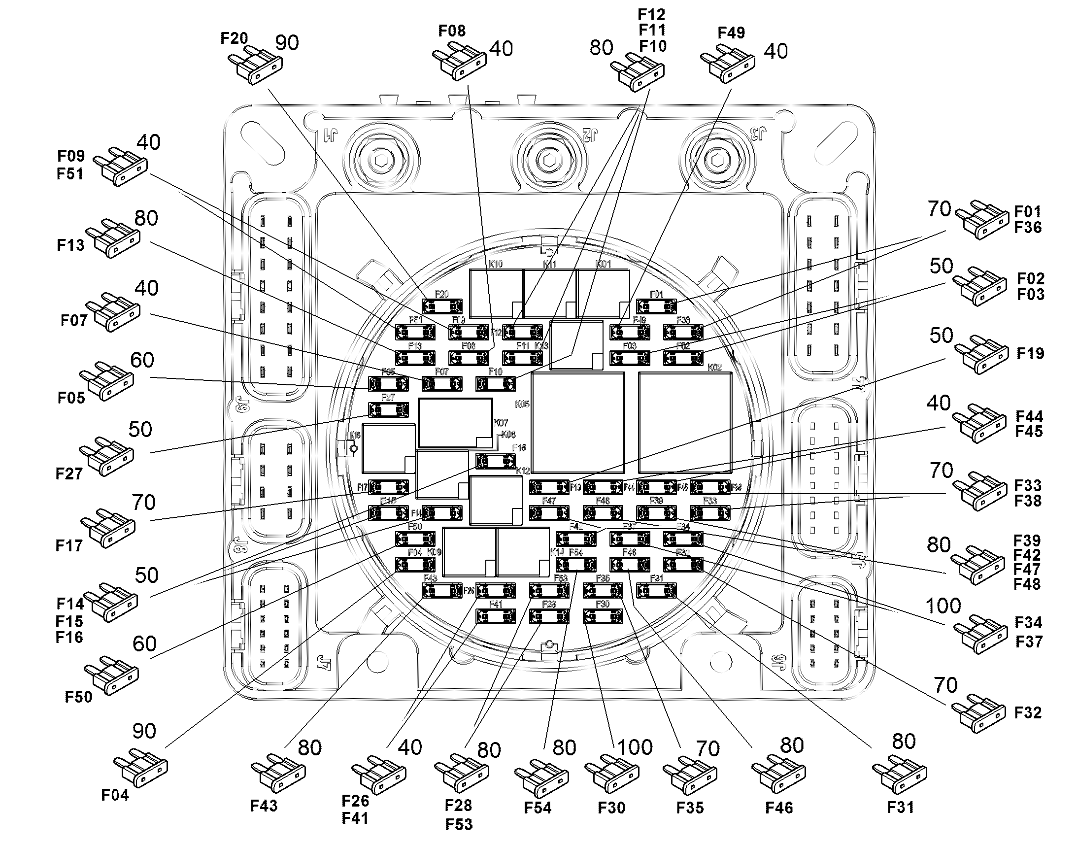 ВСТАВКА ПРЕДОХРАНИТЕЛЯ 15A 32V 11840858 LIEBHERR
