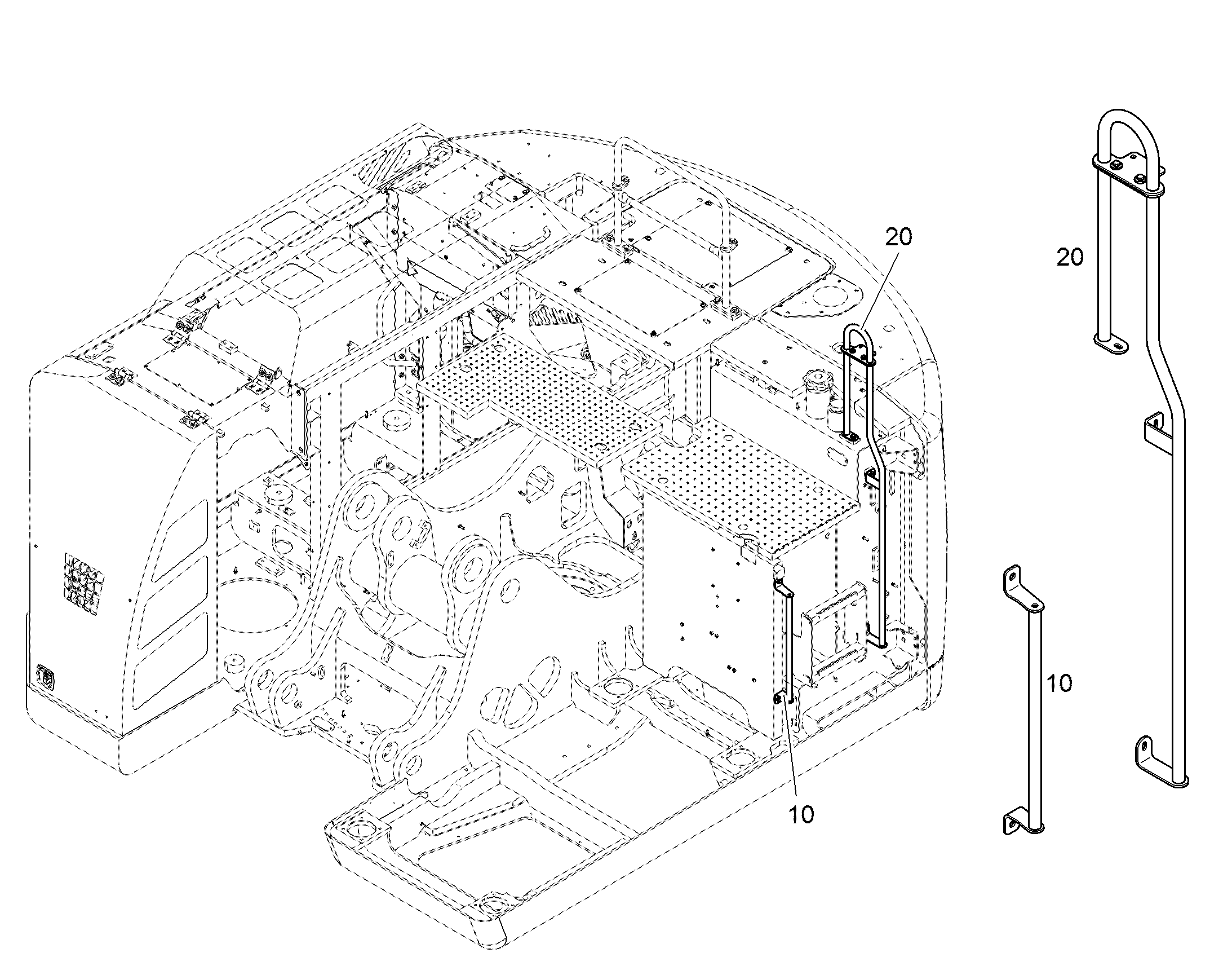 РУЧКА ЛЕВАЯ 12492994 LIEBHERR