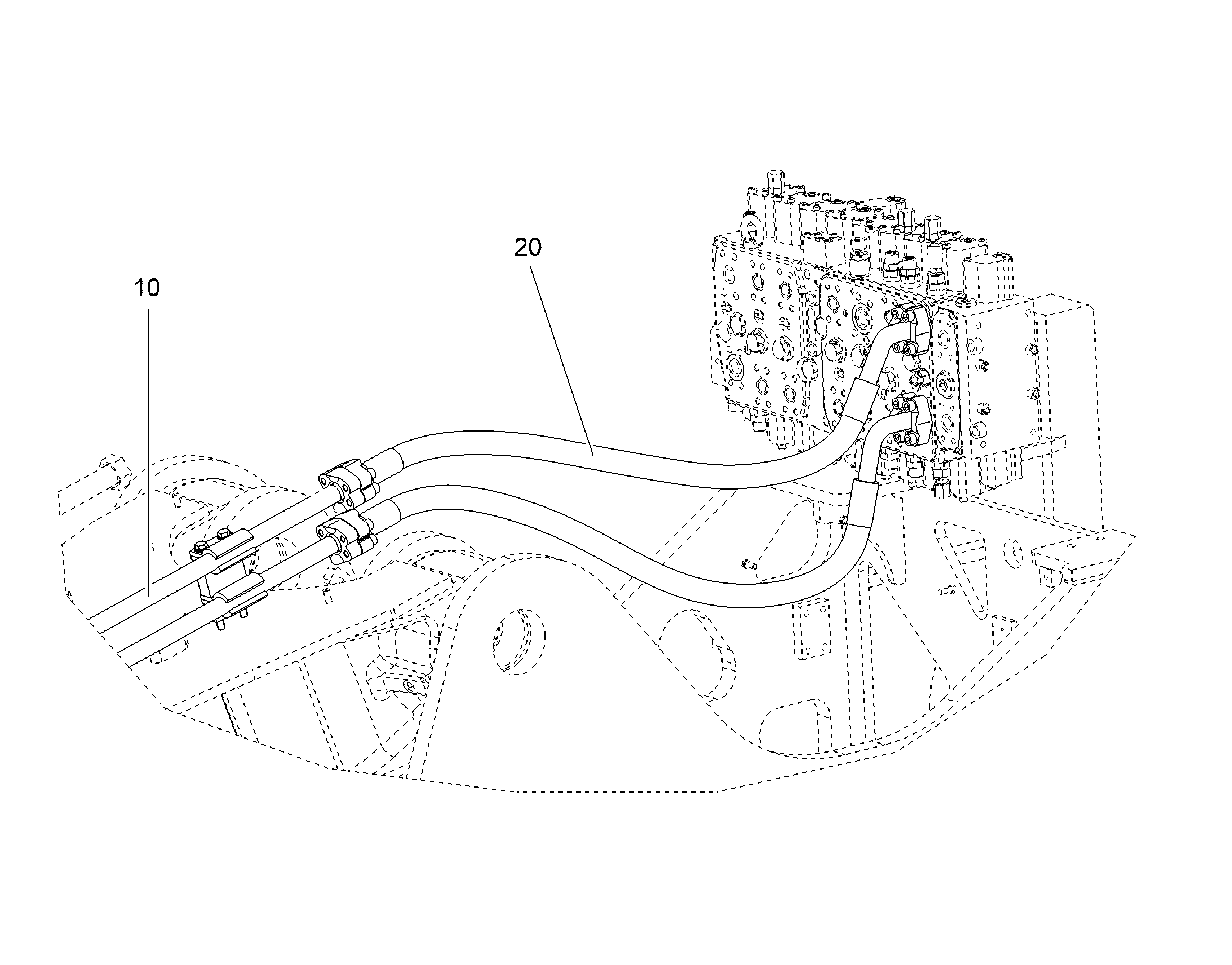 ПРОВОДКА МОНТАЖ AHS 12476463 LIEBHERR