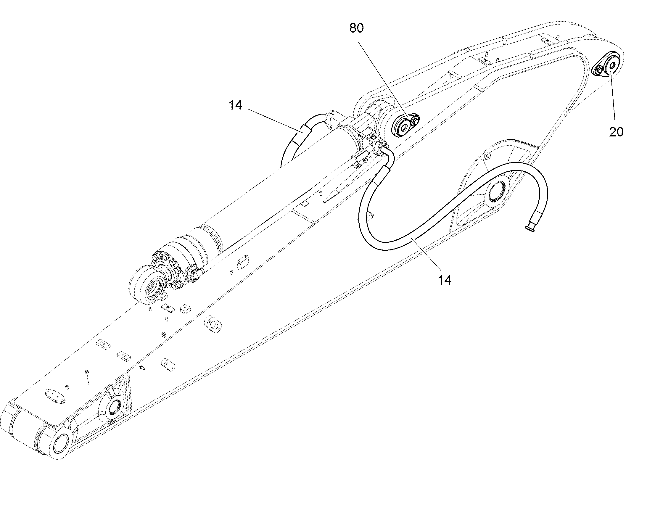 ПАЛЕЦ С ПРИЖИМНОЙ ПЛАСТИНОЙ 12546110 LIEBHERR