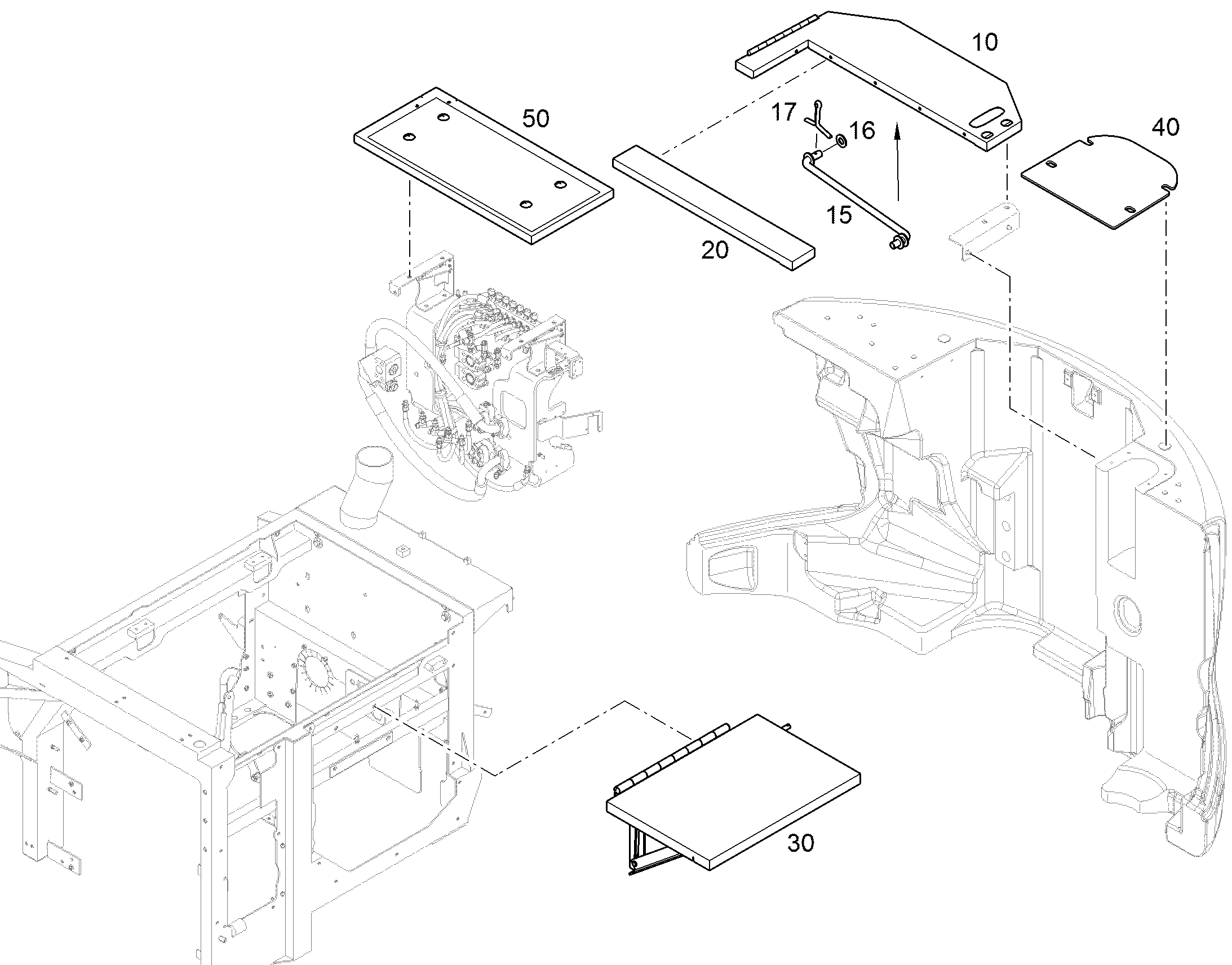КАПОТ ПОСЕРЕДИНЕ 12439162 LIEBHERR