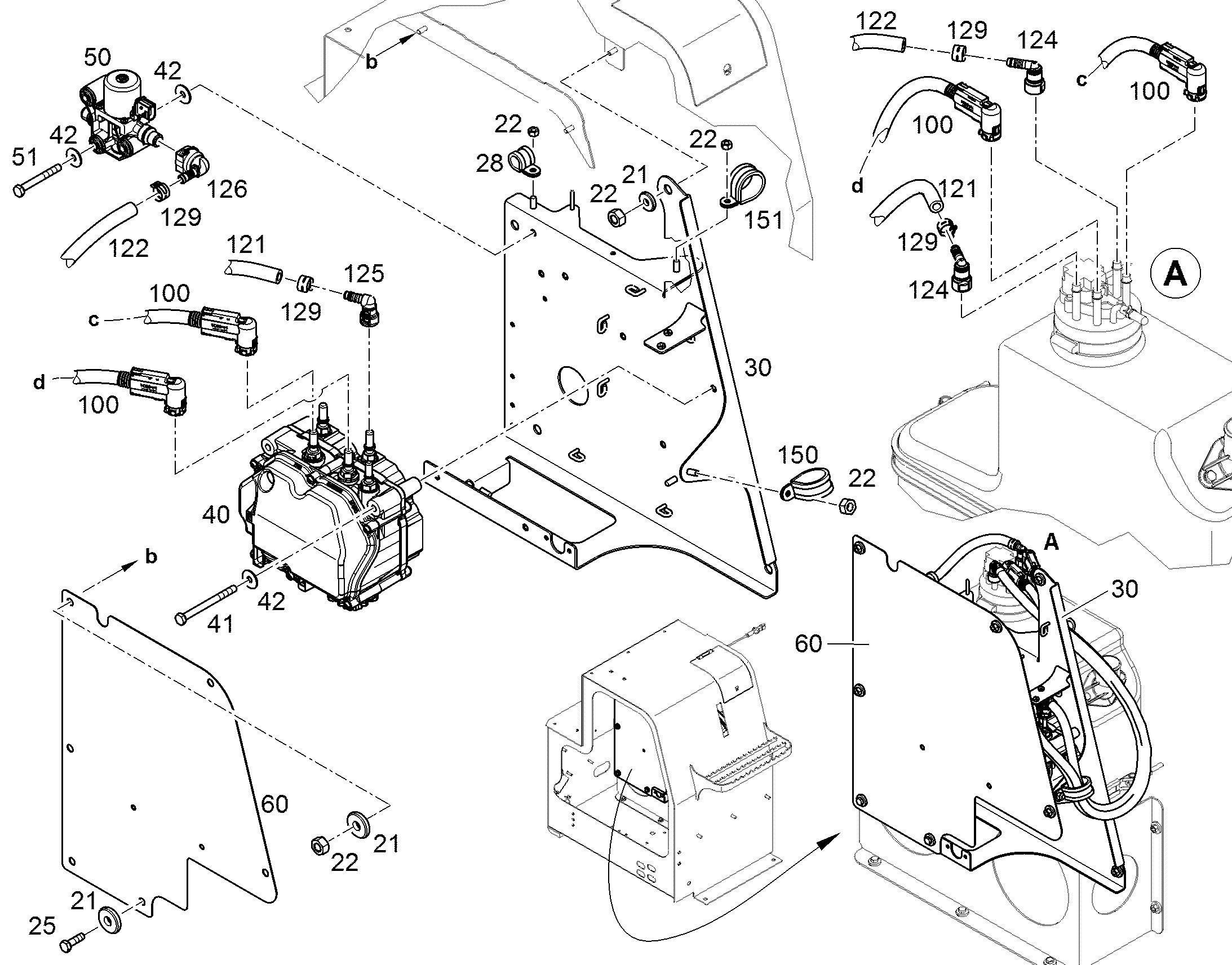 УДЕРЖИВАЮЩАЯ КОНСОЛЬ 12485604 LIEBHERR