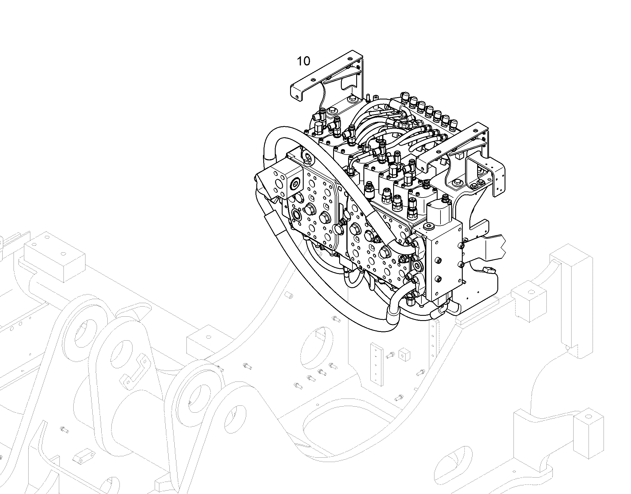 ГИДРОРАСПРЕД.СРЕДНЕГО ДАВЛЕНИЯ 12423924 LIEBHERR