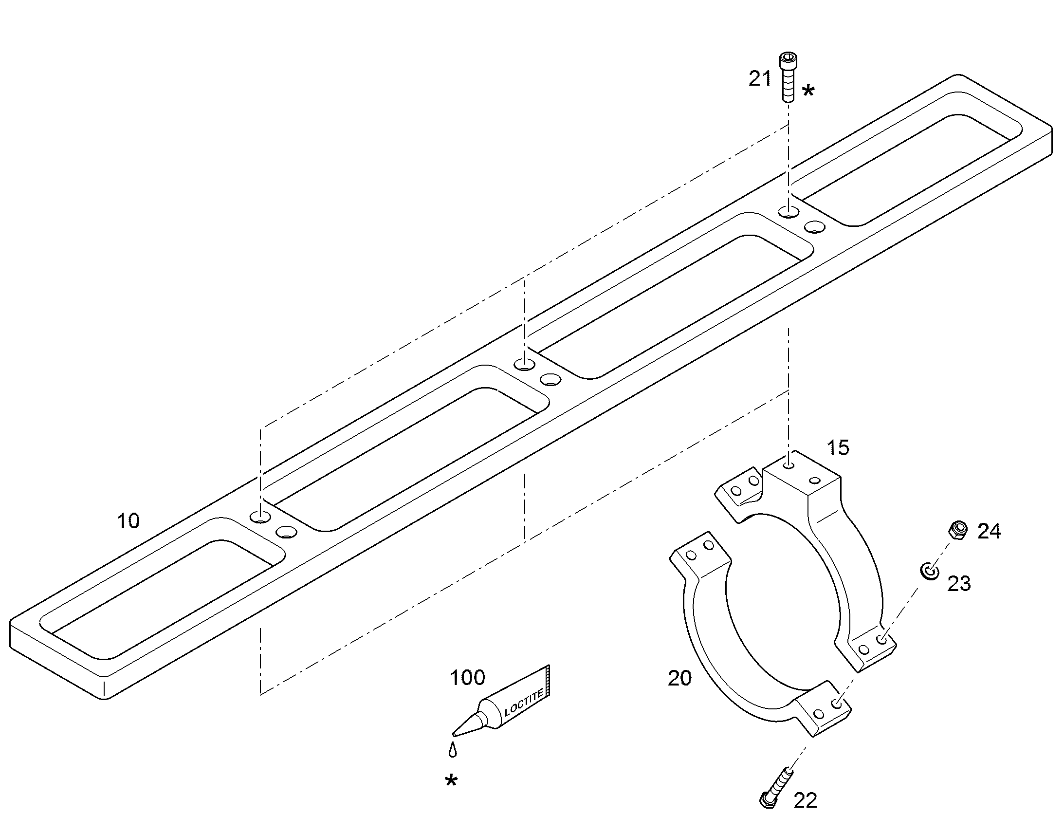 ШИНА СКОЛЬЗЯЩАЯ 12504290 LIEBHERR