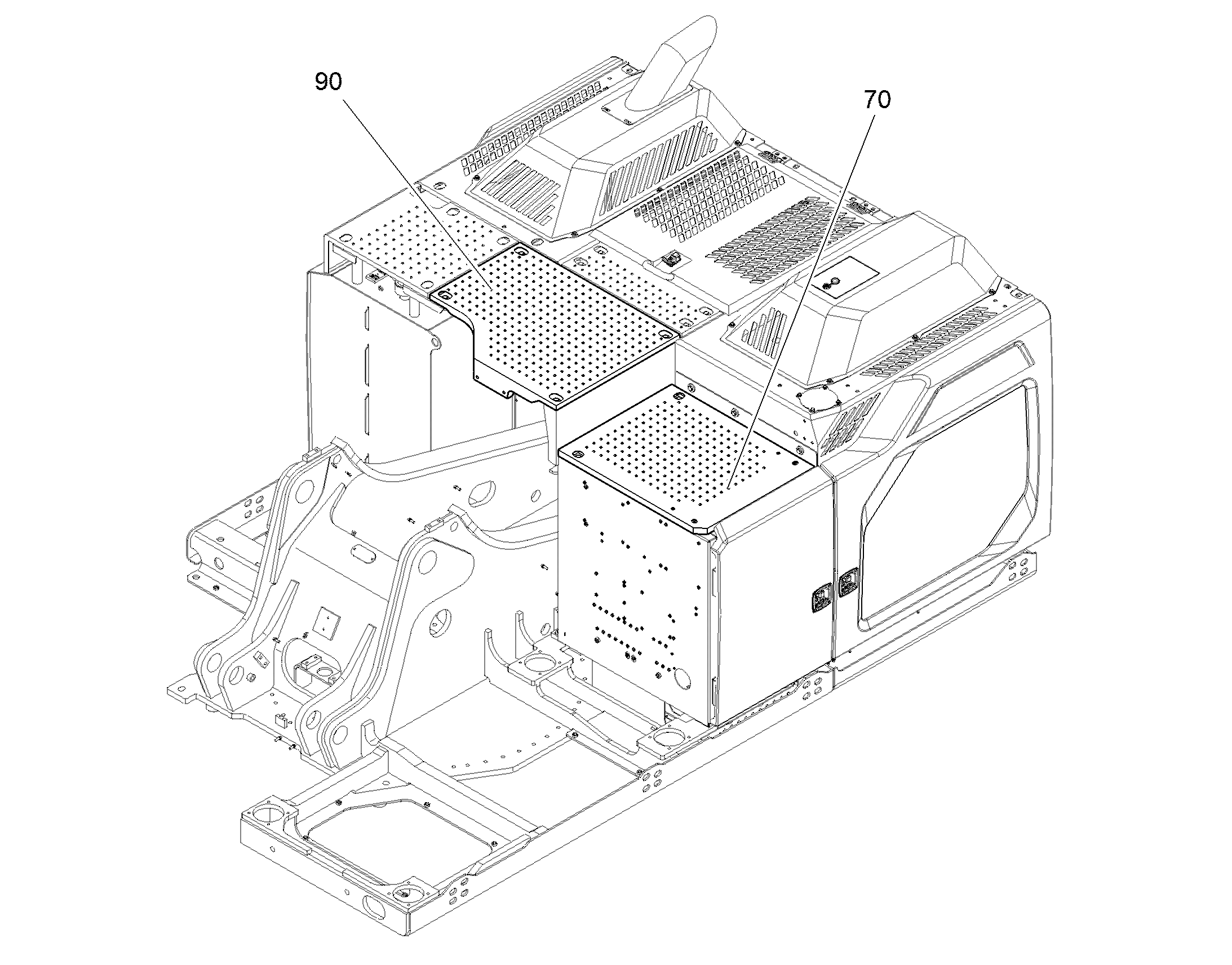 BOX FRONT LEFT 12958780 LIEBHERR