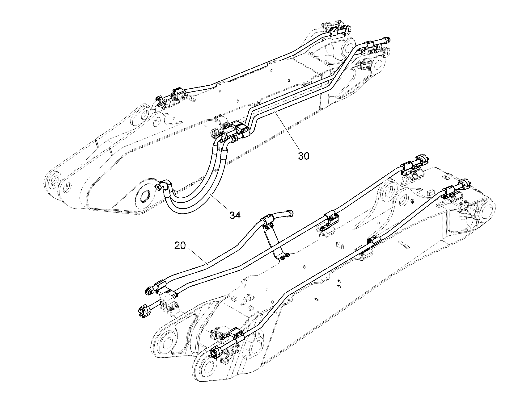 ПРОВОДКА МОНТАЖ AHS 12464416 LIEBHERR