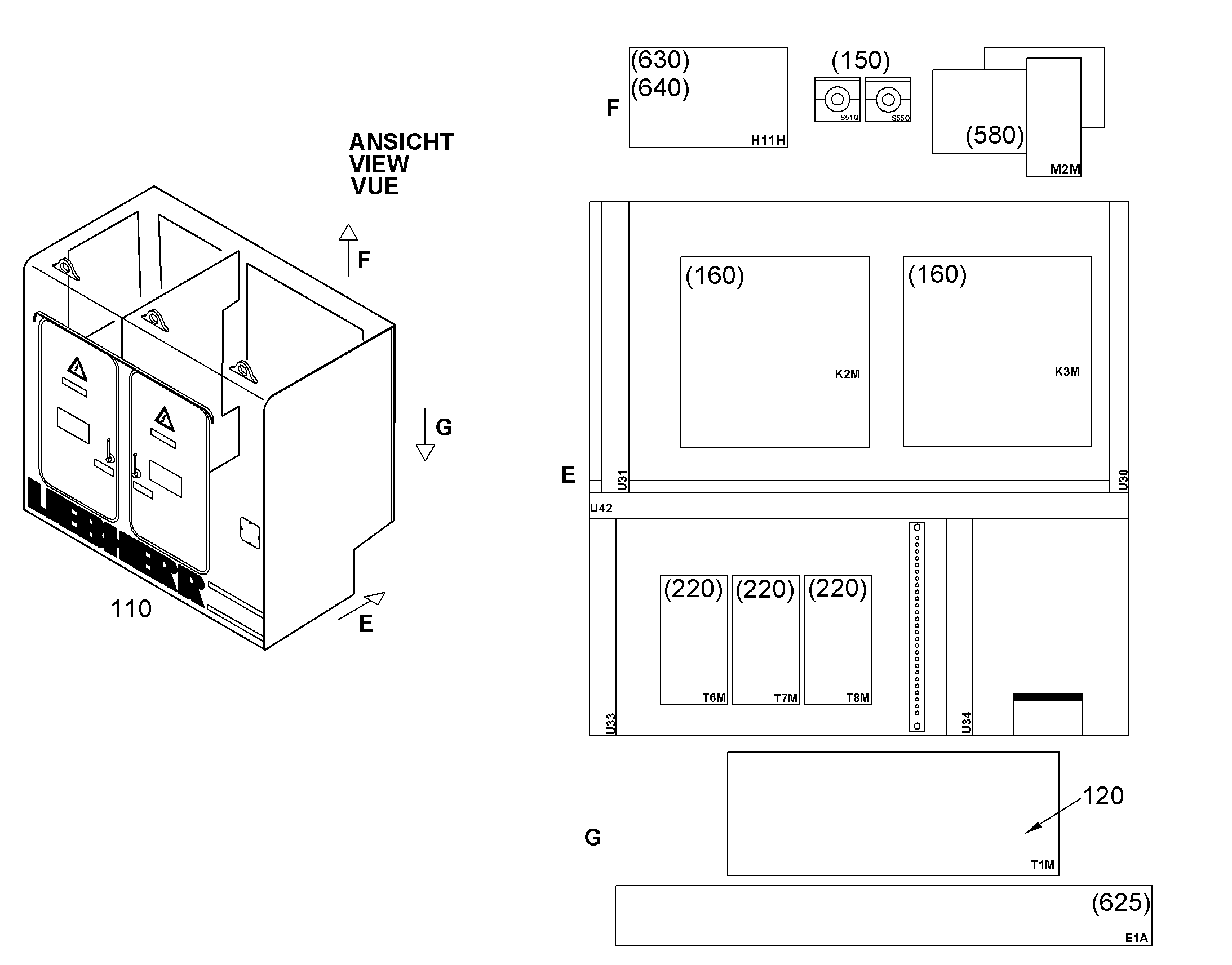 ТРАНСФОРМАТОР ПУСКОВОЙ 1138kVA 10015467 LIEBHERR