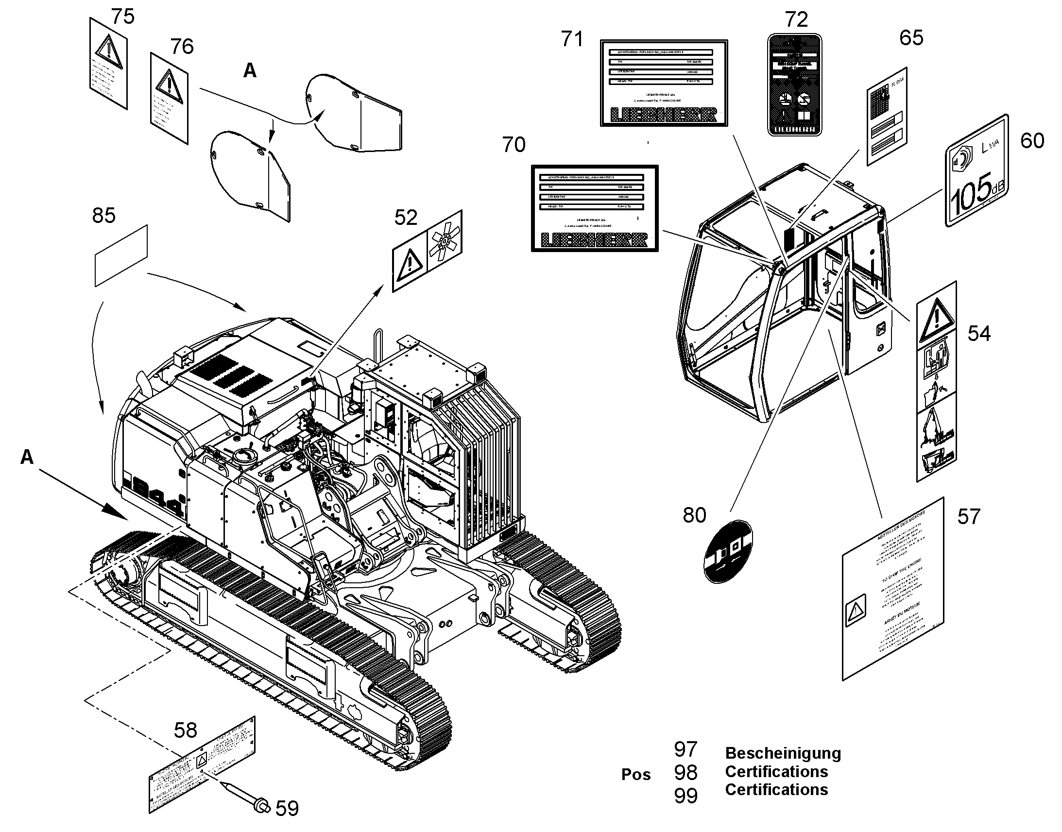 ТИПОВАЯ ТАБЛИЧКА 11461085 LIEBHERR