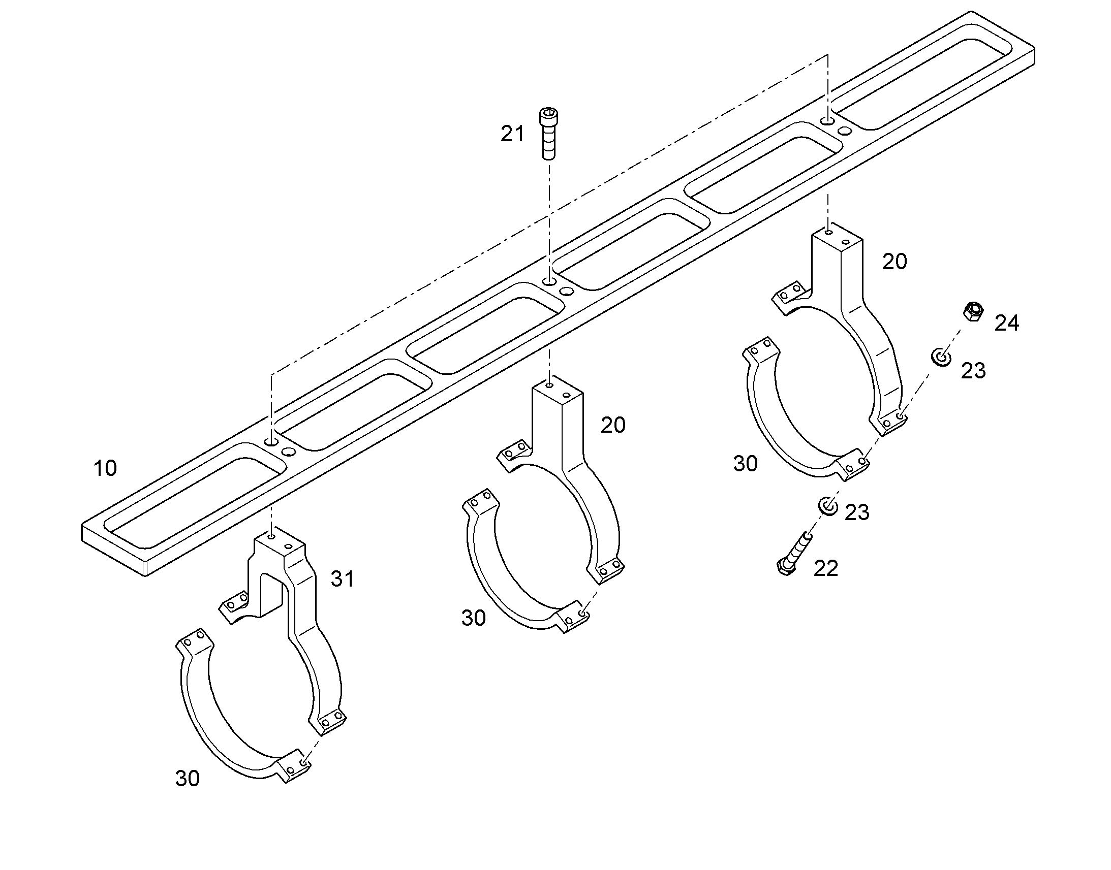 ШИНА СКОЛЬЗЯЩАЯ 12561803 LIEBHERR