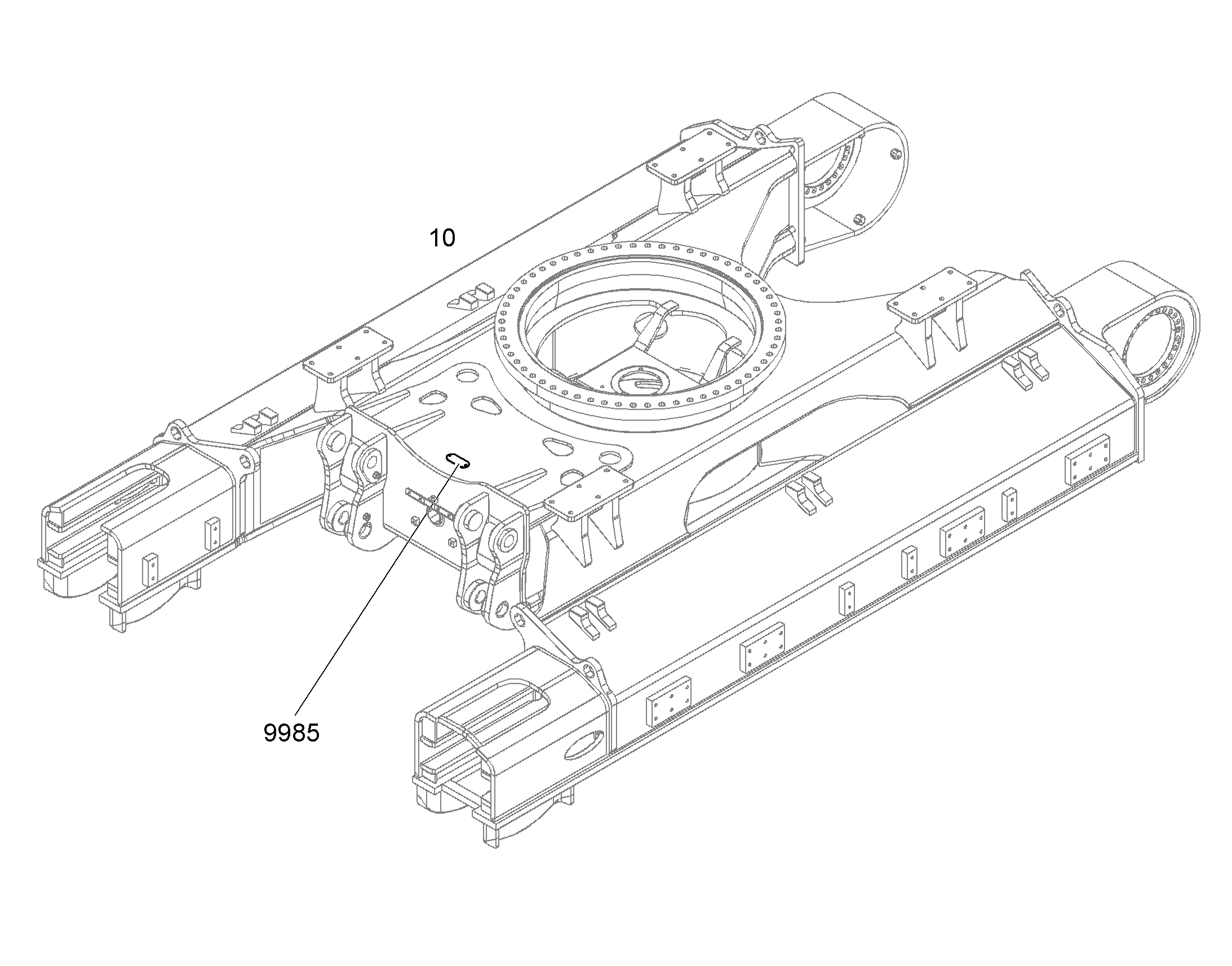 UNDERCARRIAGE WELDED 11737346 LIEBHERR