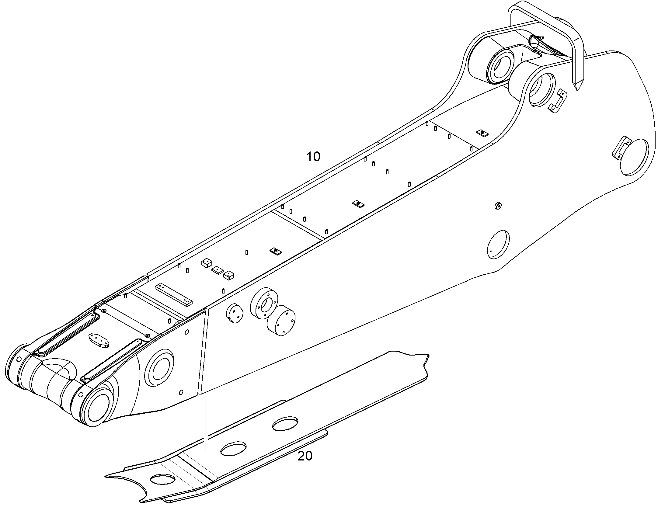 ЗАЩИТА НИЖНЕГО ПОЯСА Д.РУКОЯТИ 12972540 LIEBHERR