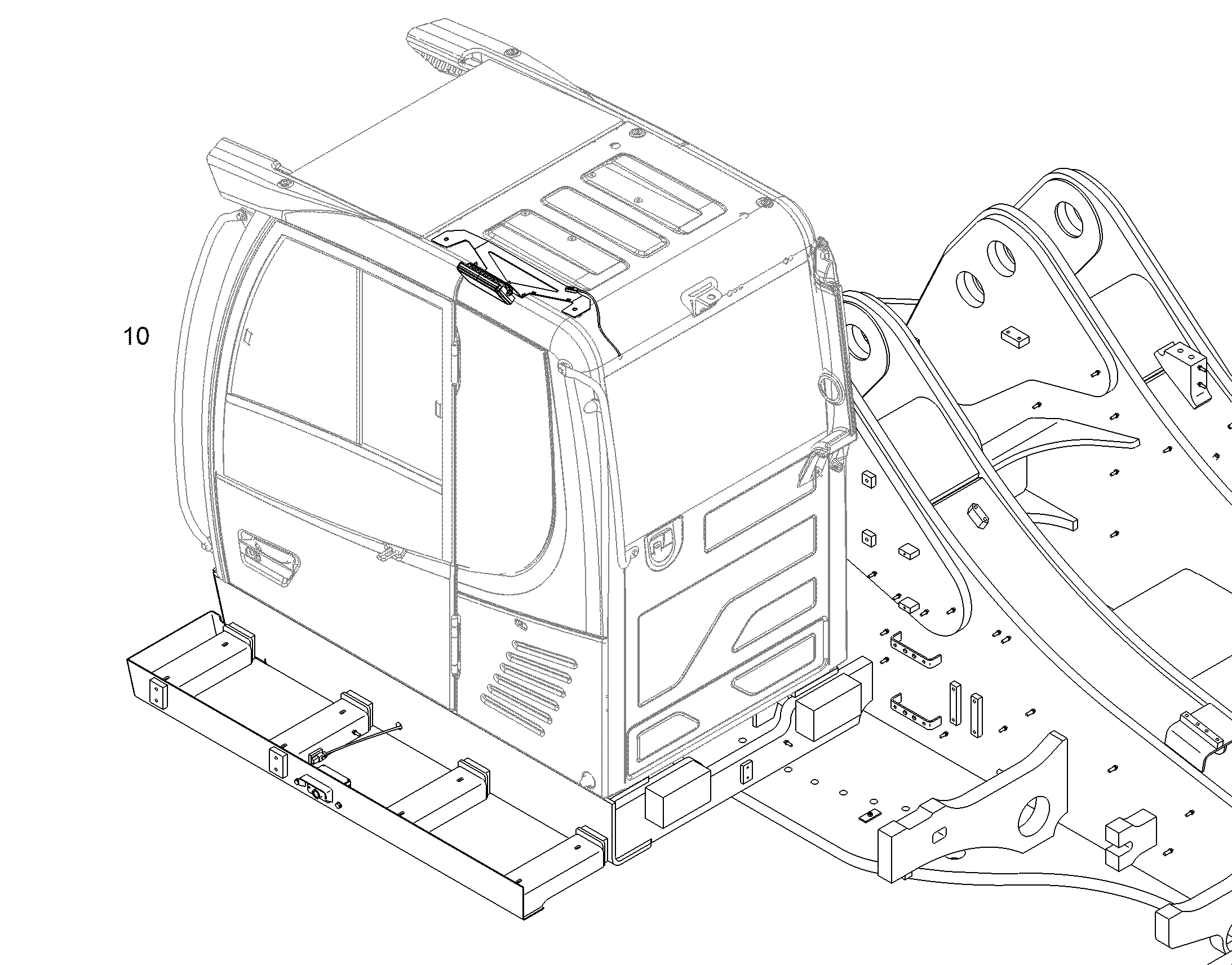 ЭЛЕКТРООСВЕЩЕНИЕ ЛЕСТНИЦЫ 11816115 LIEBHERR