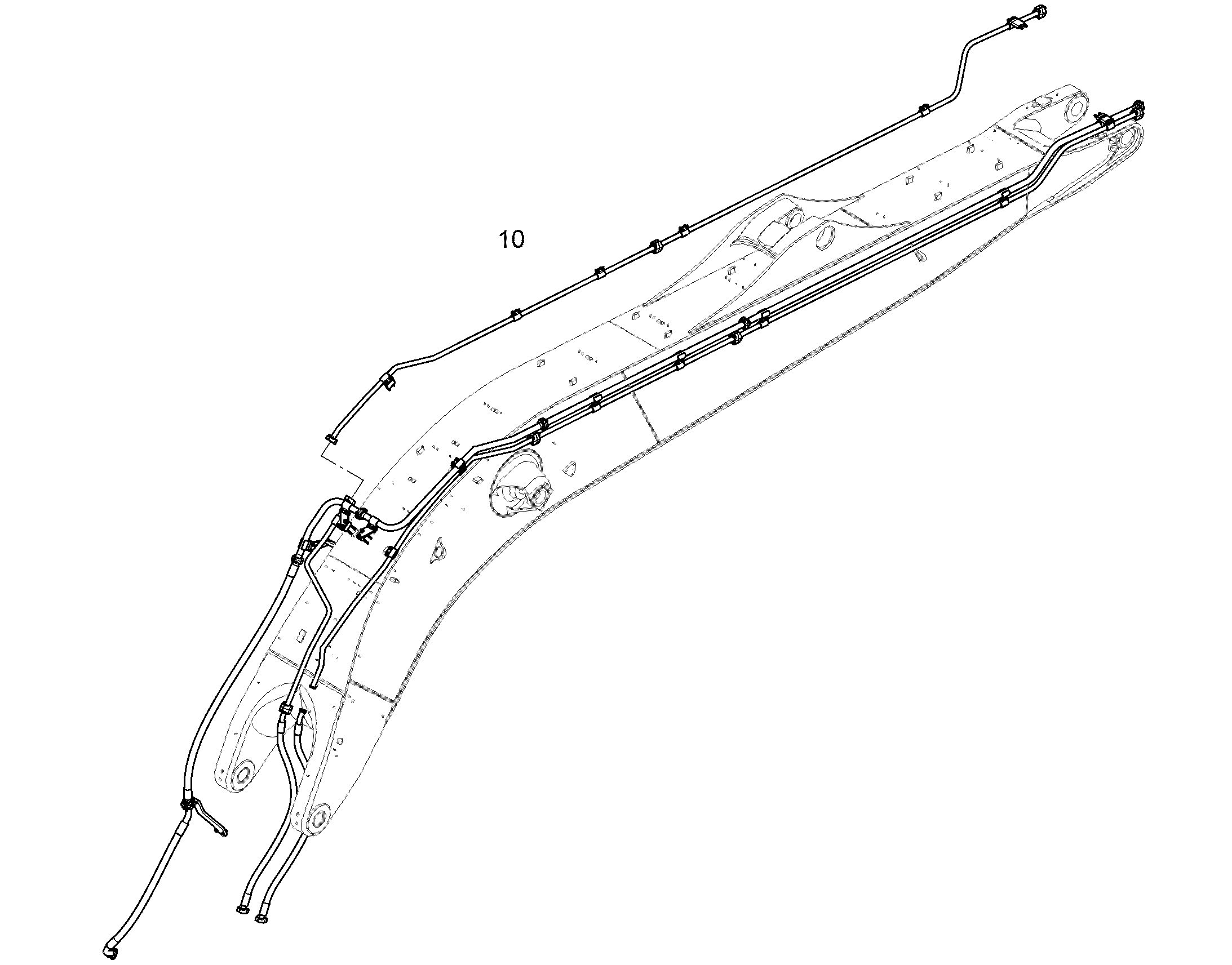 ПРОВОДКА МОНТАЖ AHS 11737182 LIEBHERR
