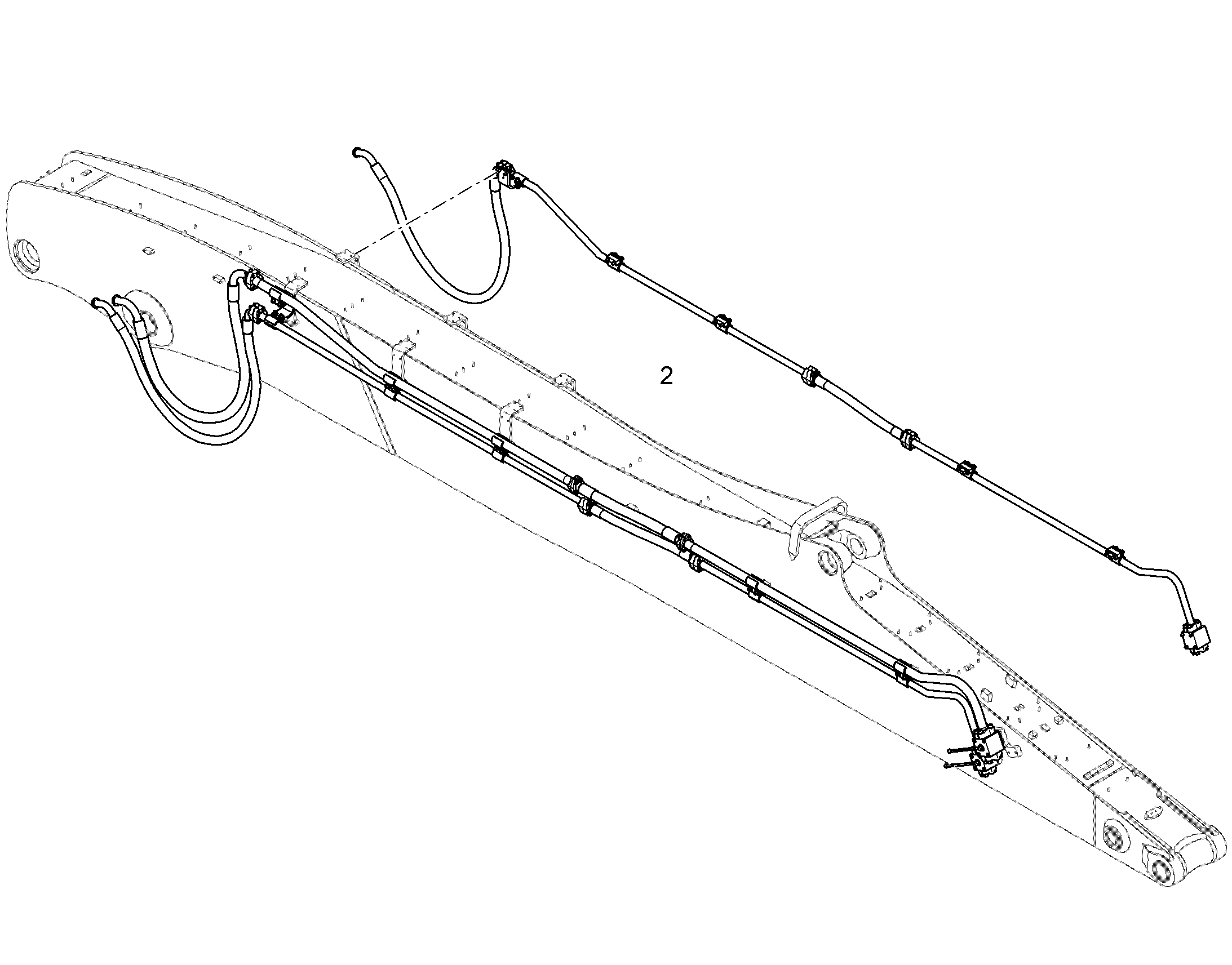 ПРОВОДКА МОНТАЖ AHS 11738872 LIEBHERR