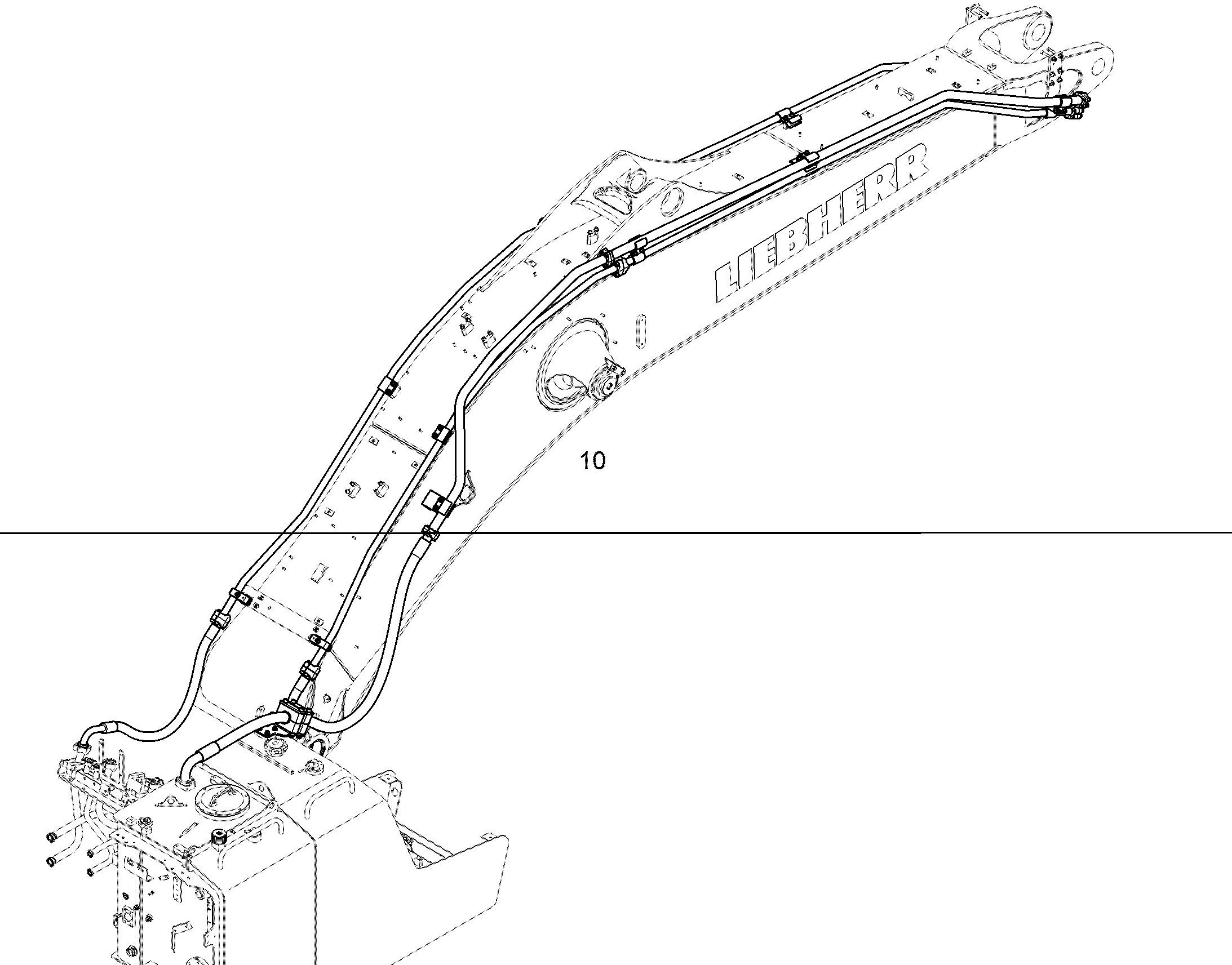 ПРОВОДКА МОНТАЖ AHS 11460490 LIEBHERR