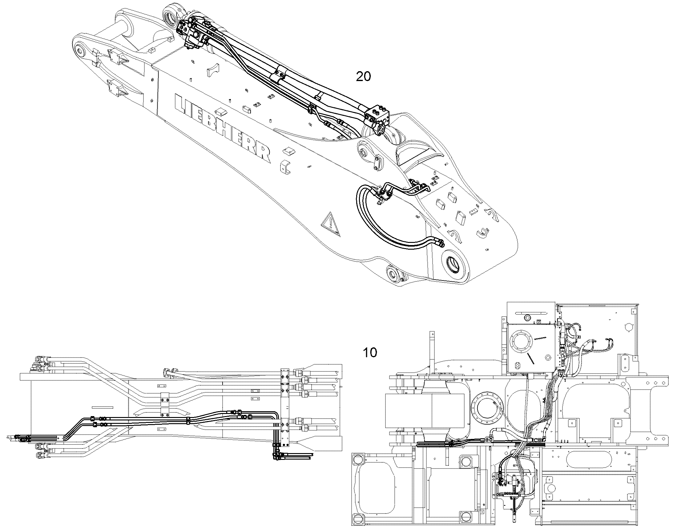 ЗАЩ.ТРУБЫ ЦИЛ.РУК. 11464564 LIEBHERR